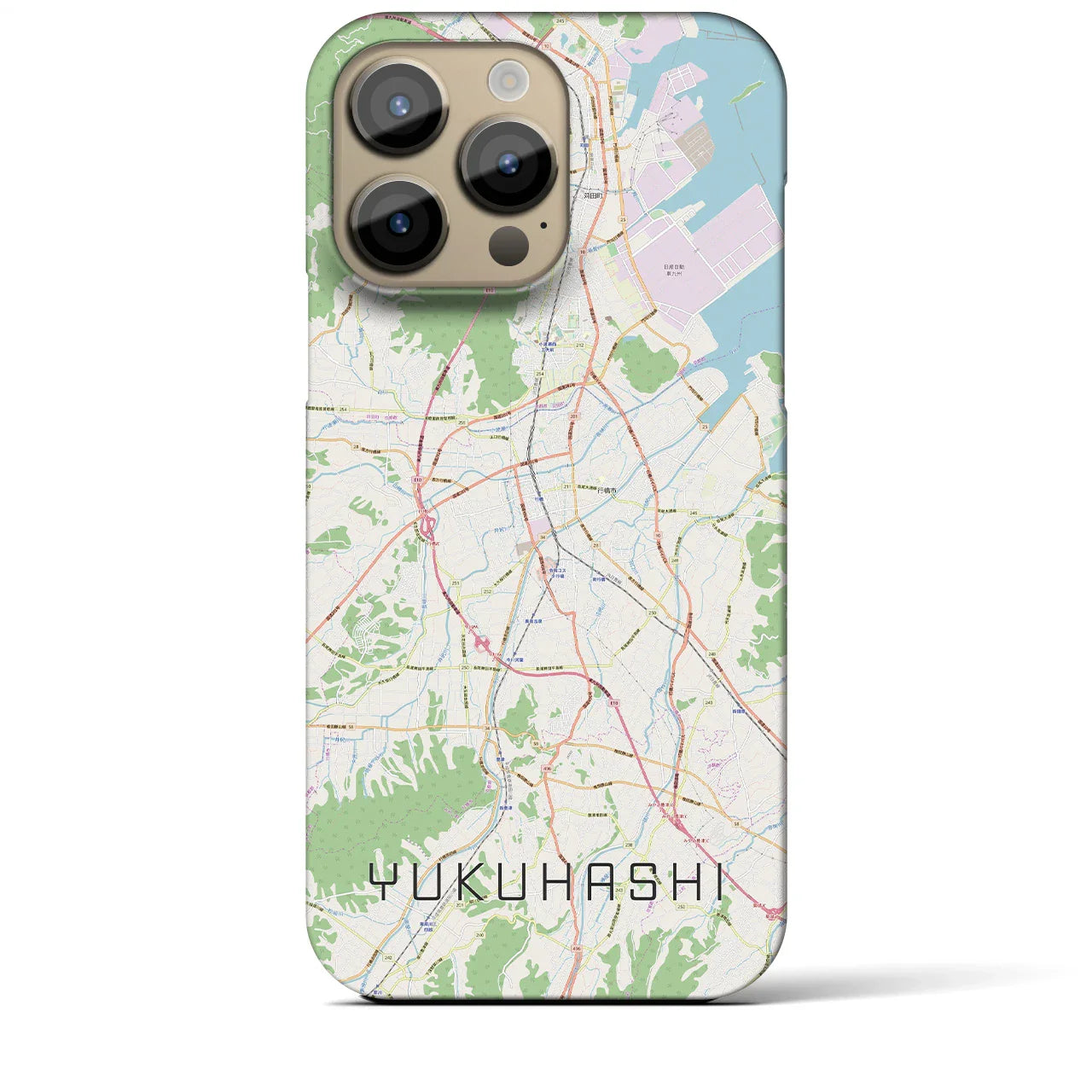 【行橋(福岡県)】地図柄iPhoneケース(バックカバータイプ)