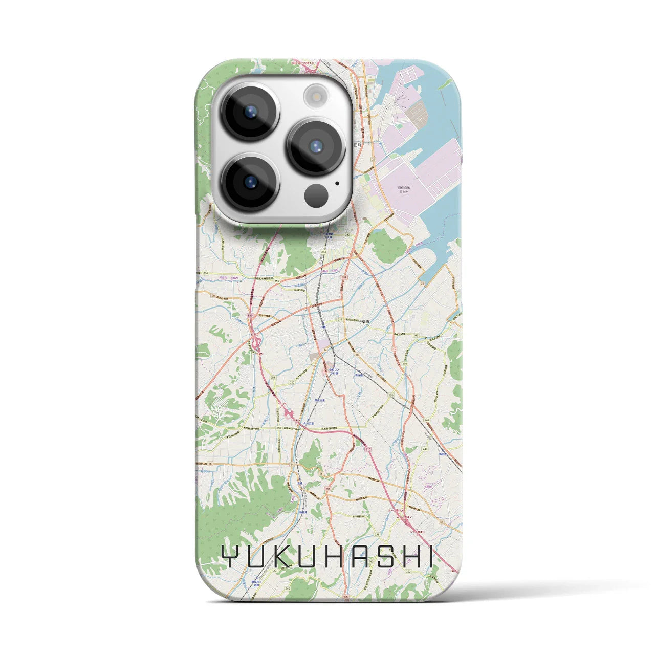 【行橋(福岡県)】地図柄iPhoneケース(バックカバータイプ)