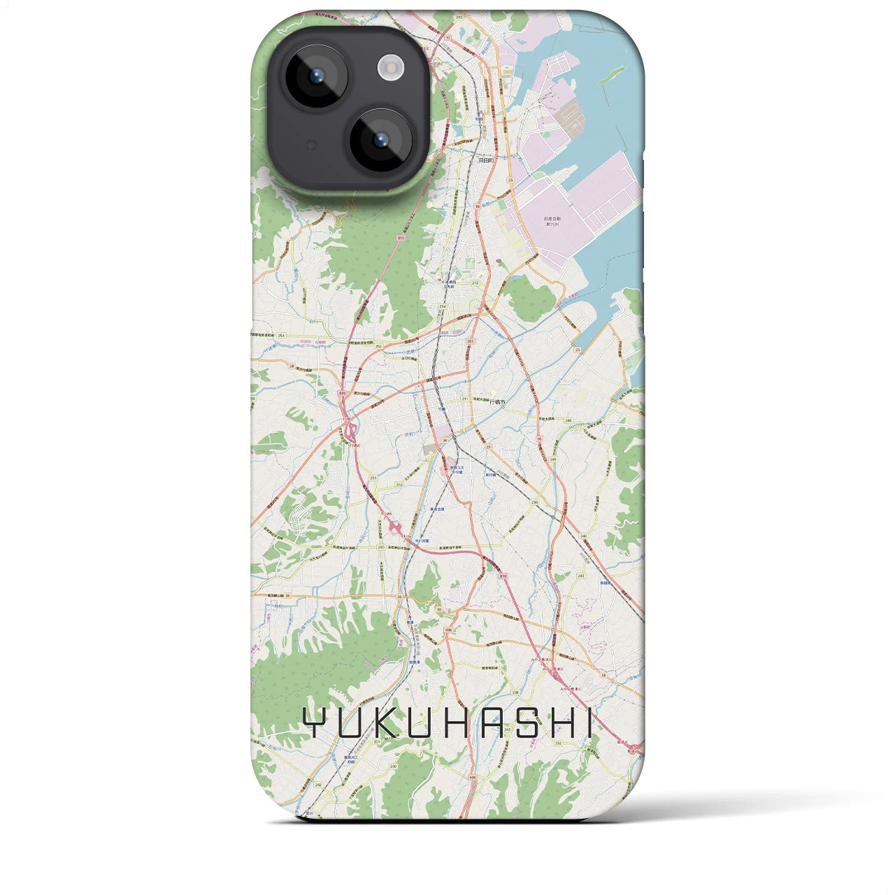 【行橋(福岡県)】地図柄iPhoneケース(バックカバータイプ)