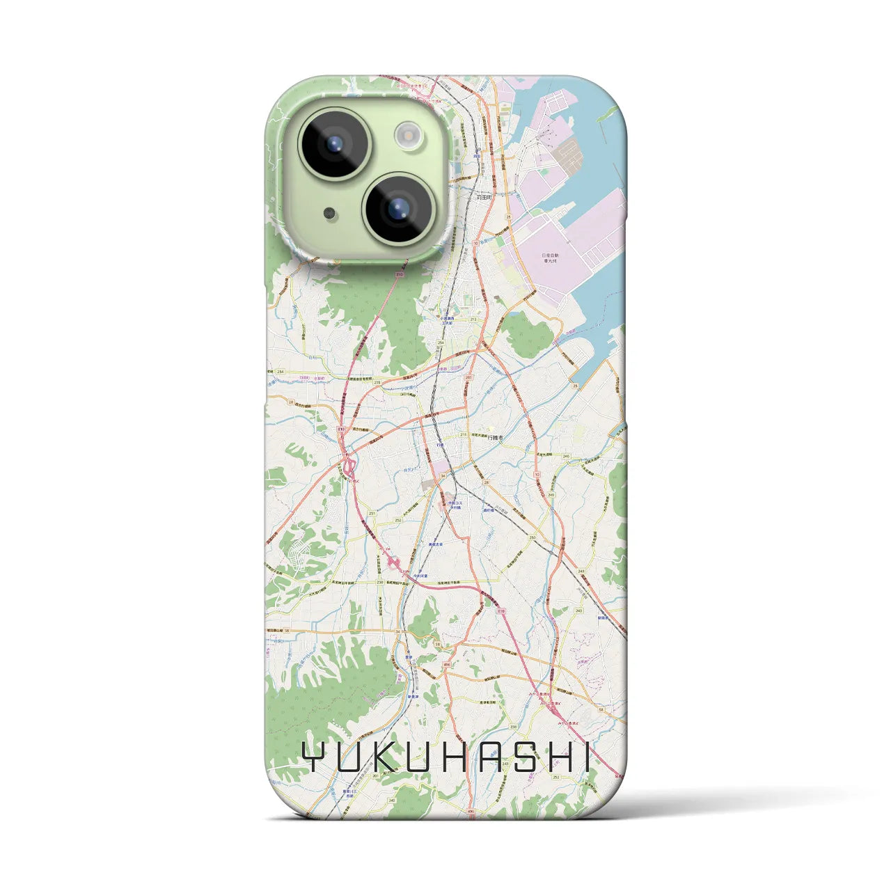 【行橋(福岡県)】地図柄iPhoneケース(バックカバータイプ)