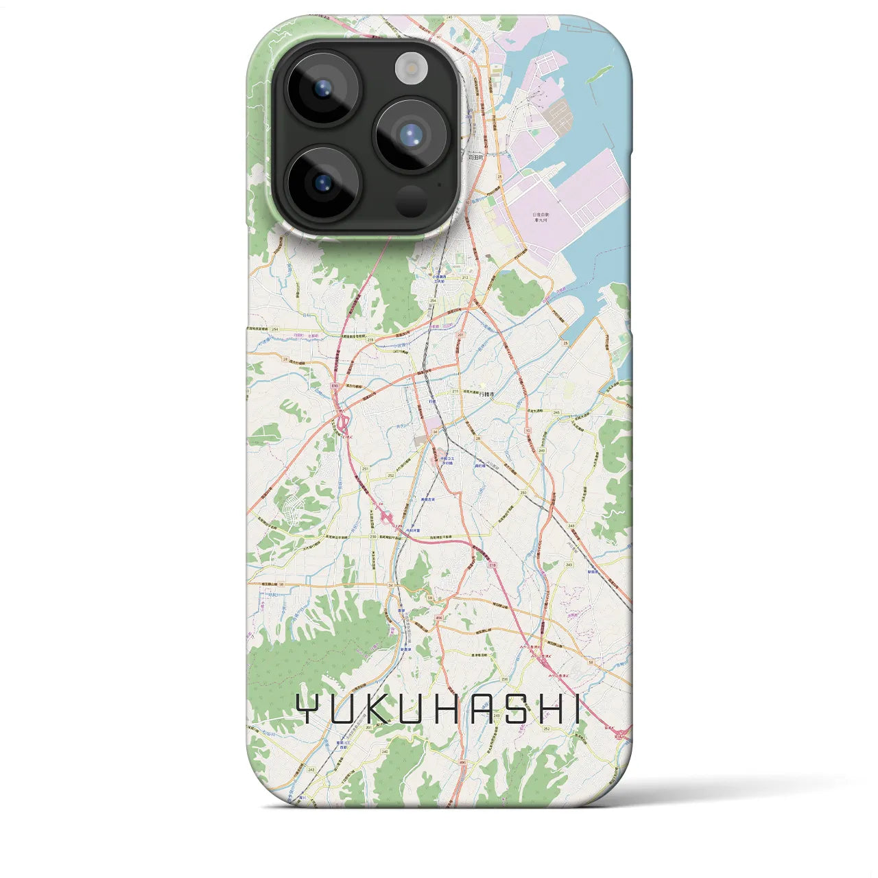 【行橋(福岡県)】地図柄iPhoneケース(バックカバータイプ)