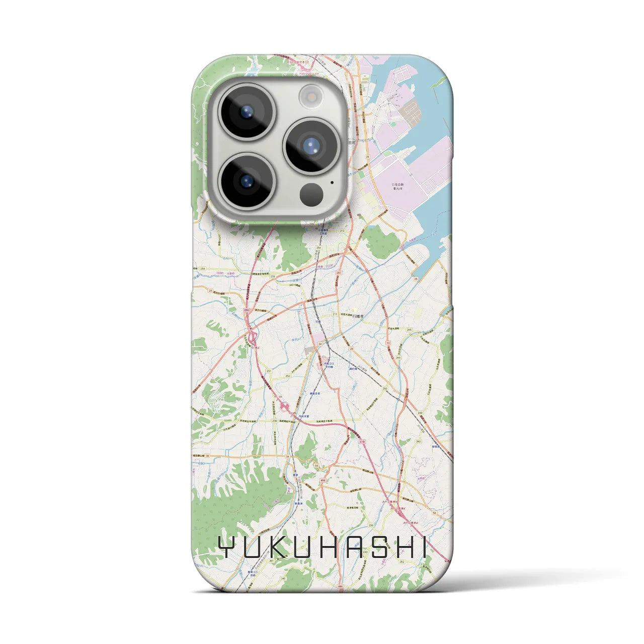 【行橋(福岡県)】地図柄iPhoneケース(バックカバータイプ)