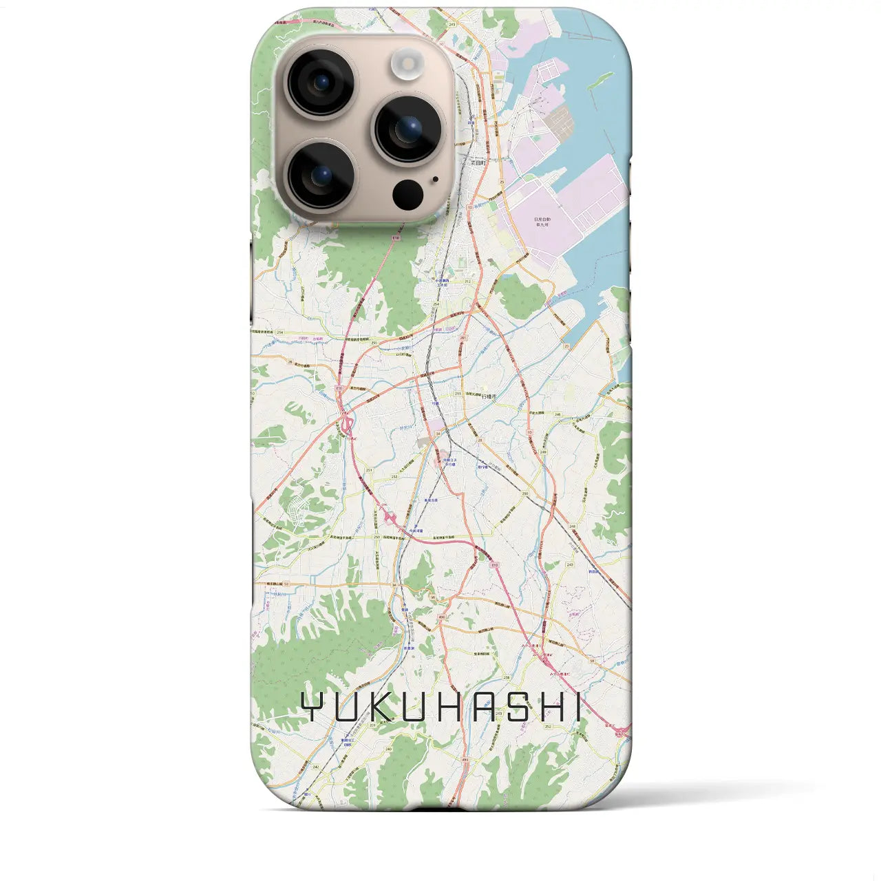 【行橋(福岡県)】地図柄iPhoneケース(バックカバータイプ)