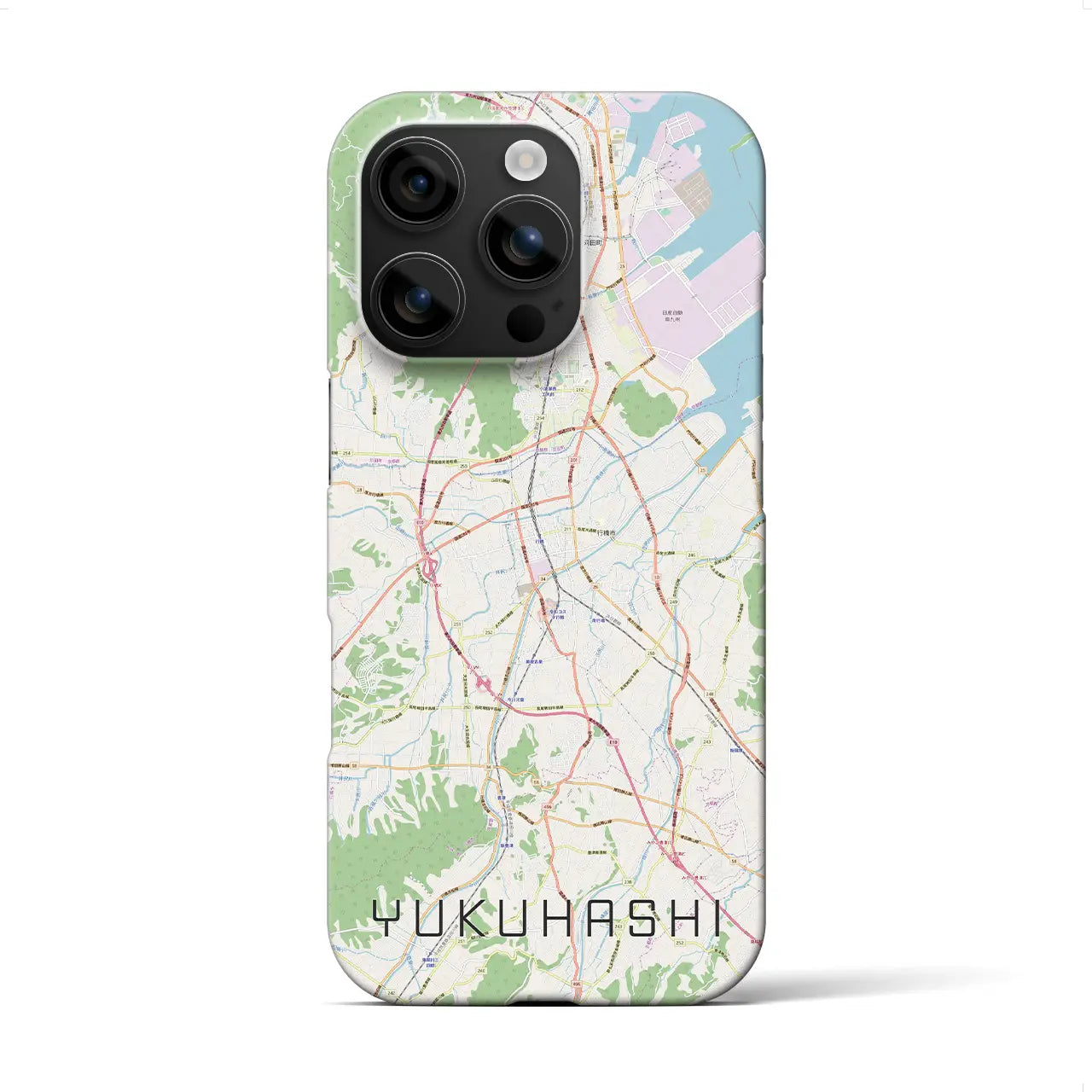 【行橋(福岡県)】地図柄iPhoneケース(バックカバータイプ)