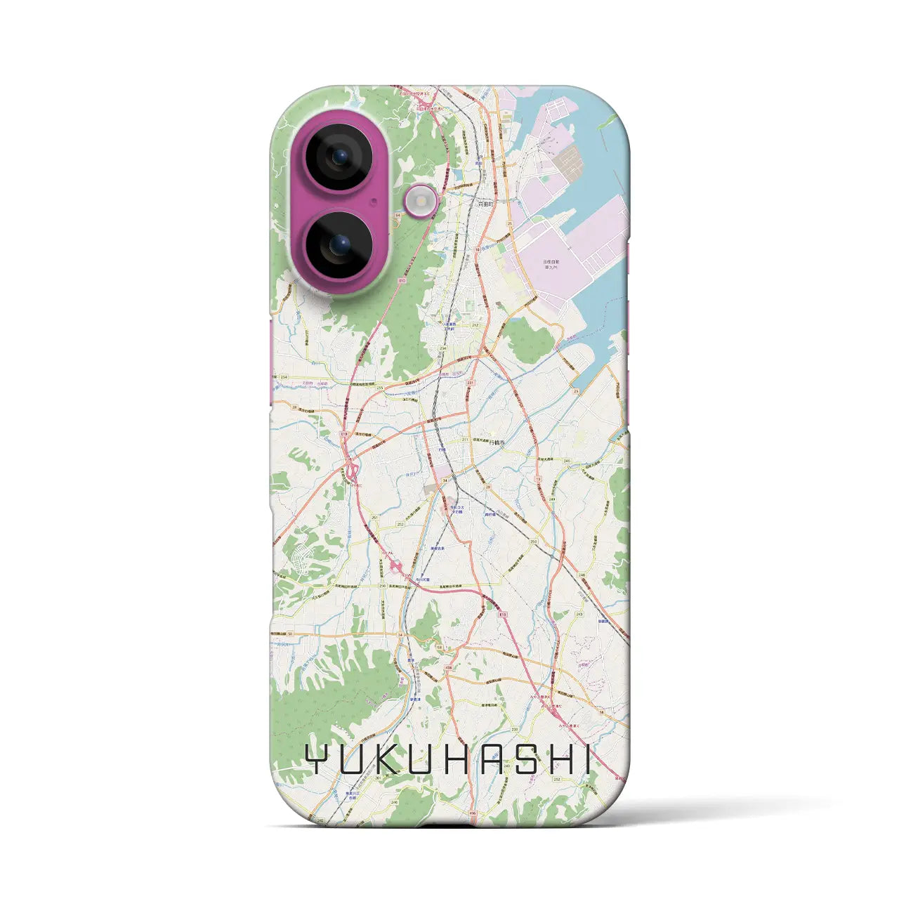 【行橋(福岡県)】地図柄iPhoneケース(バックカバータイプ)