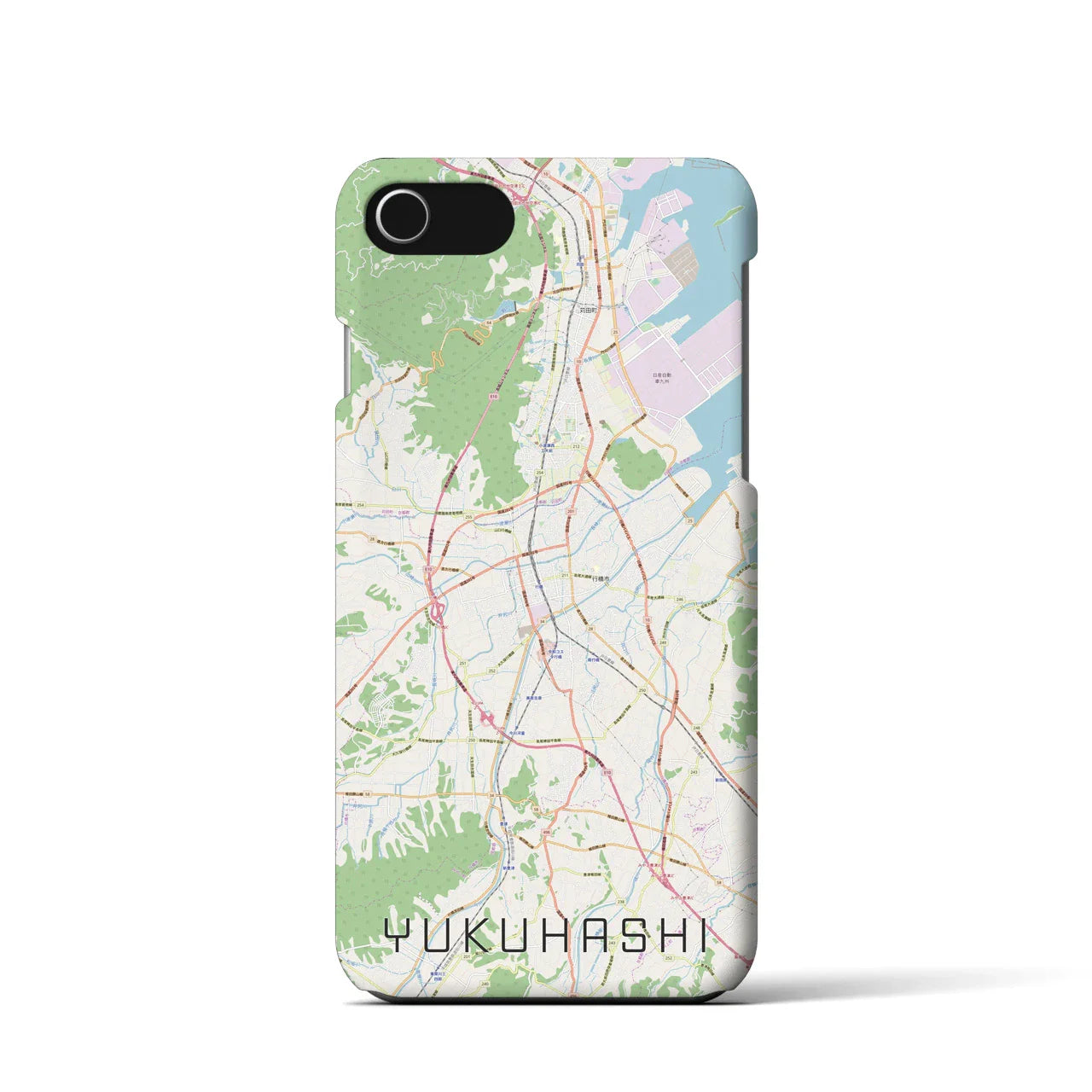【行橋(福岡県)】地図柄iPhoneケース(バックカバータイプ)