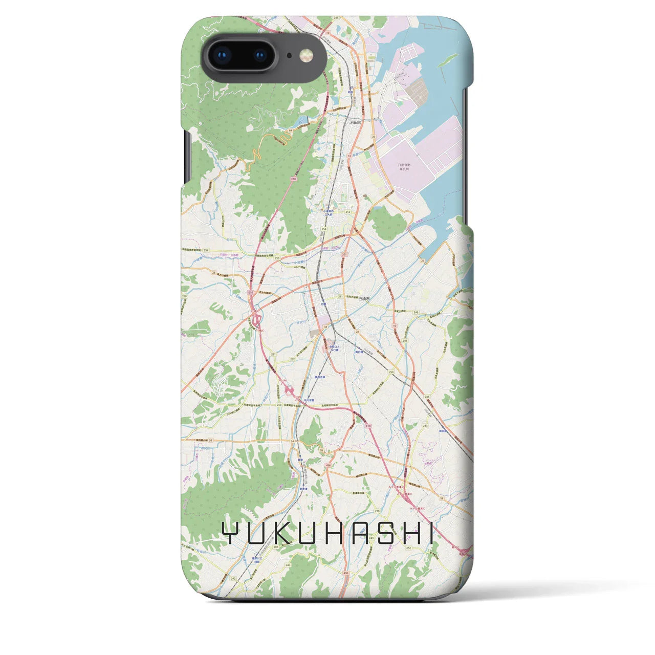 【行橋(福岡県)】地図柄iPhoneケース(バックカバータイプ)