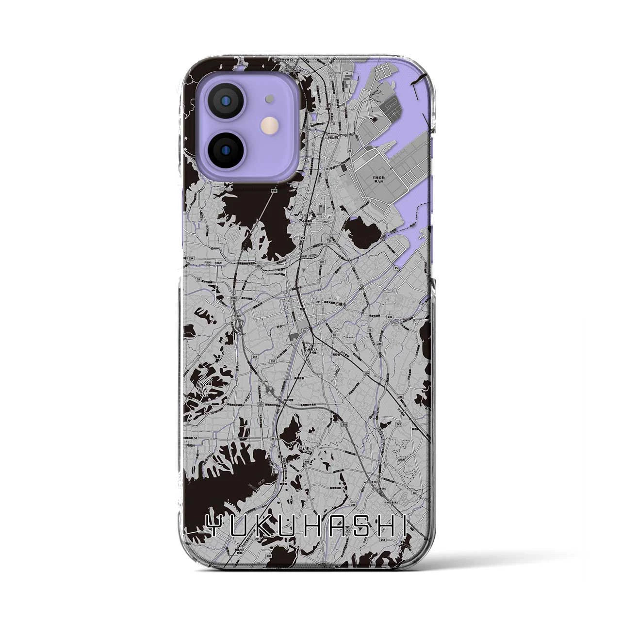 【行橋(福岡県)】地図柄iPhoneケース(クリアタイプ)