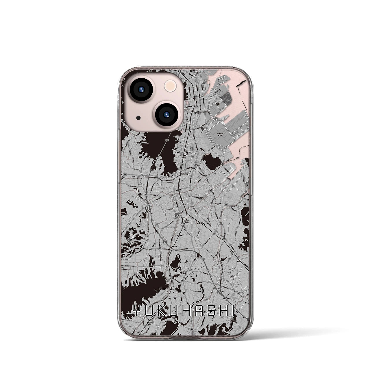 【行橋(福岡県)】地図柄iPhoneケース(クリアタイプ)