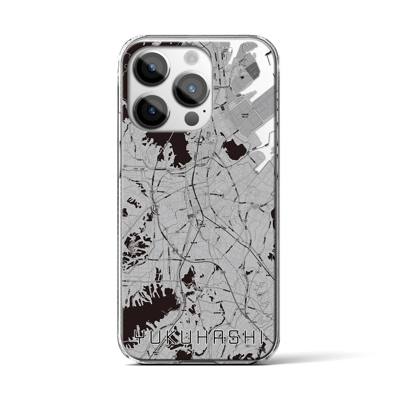 【行橋(福岡県)】地図柄iPhoneケース(クリアタイプ)