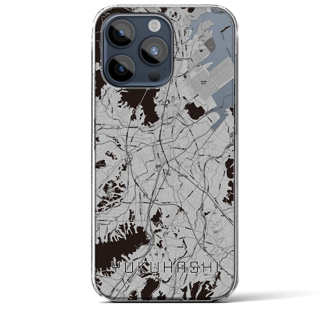 【行橋(福岡県)】地図柄iPhoneケース(クリアタイプ)