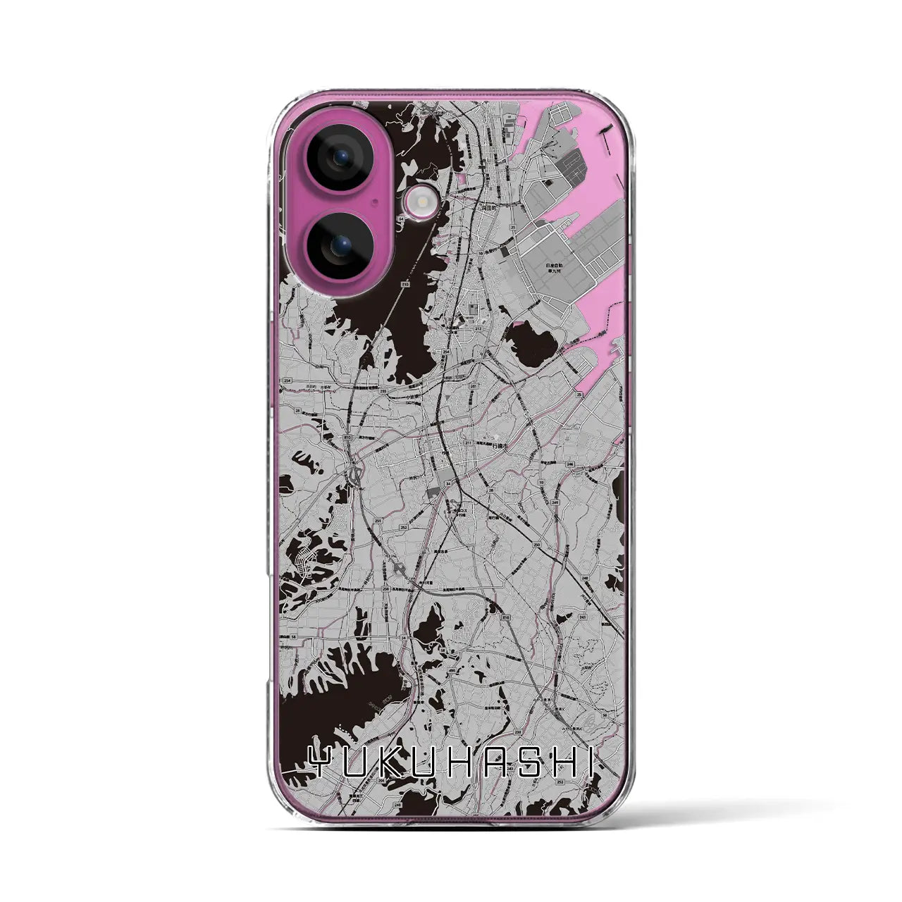 【行橋(福岡県)】地図柄iPhoneケース(クリアタイプ)