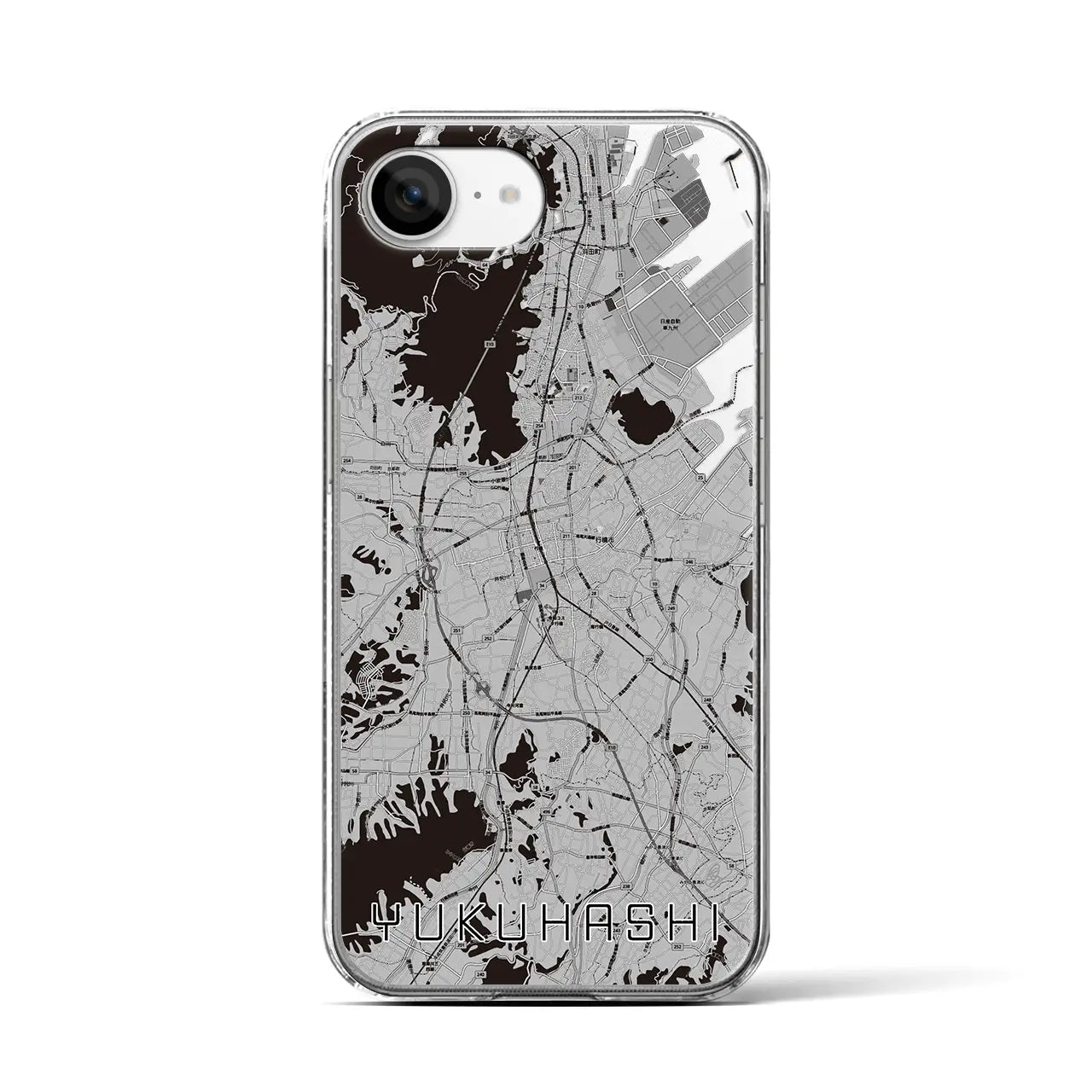 【行橋(福岡県)】地図柄iPhoneケース(クリアタイプ)