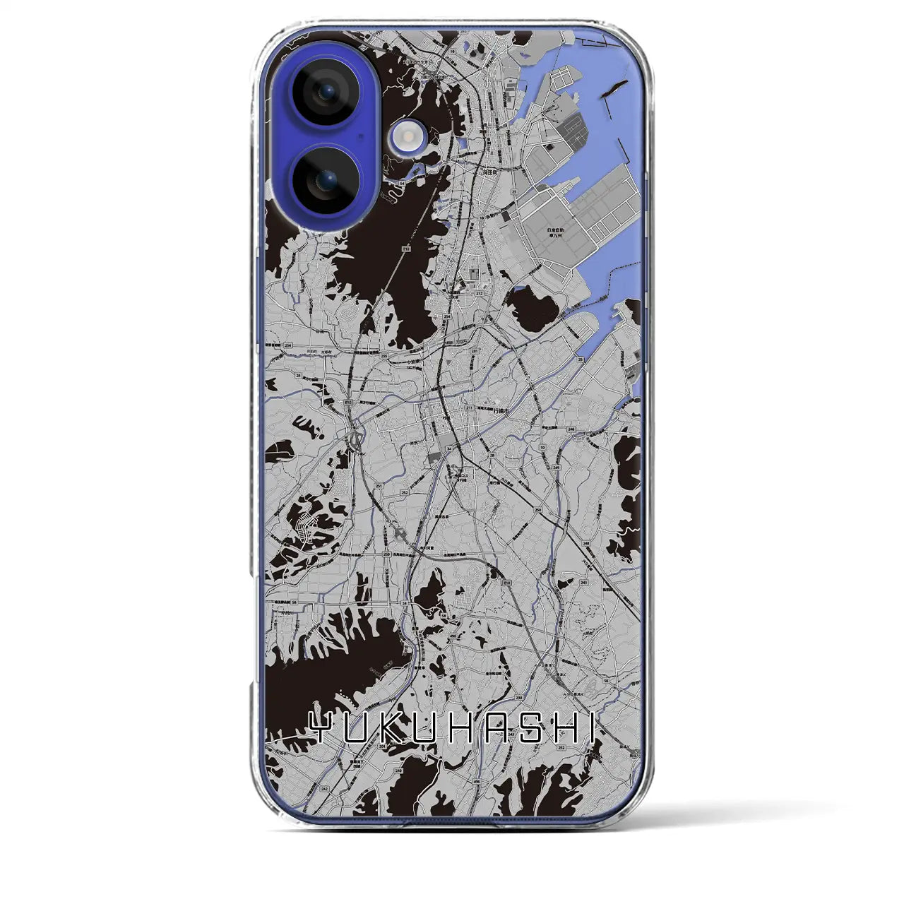 【行橋(福岡県)】地図柄iPhoneケース(クリアタイプ)