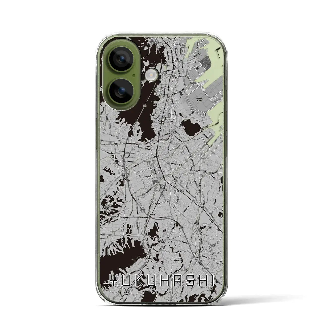 【行橋(福岡県)】地図柄iPhoneケース(クリアタイプ)