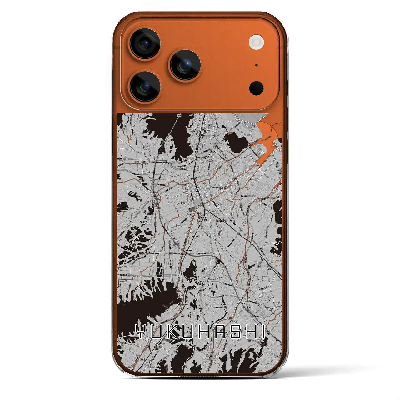 【行橋(福岡県)】地図柄iPhoneケース(クリアタイプ)