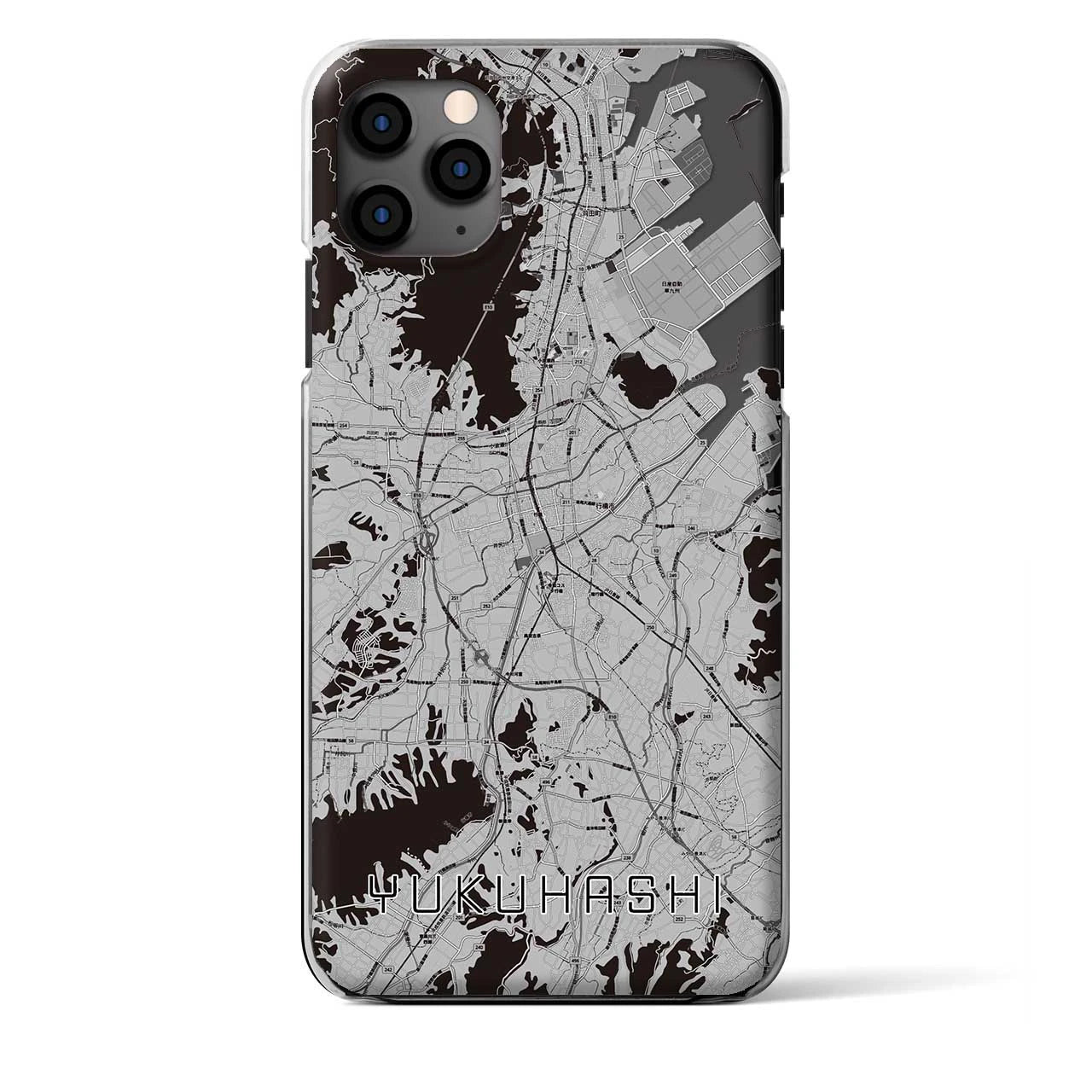 【行橋(福岡県)】地図柄iPhoneケース(クリアタイプ)