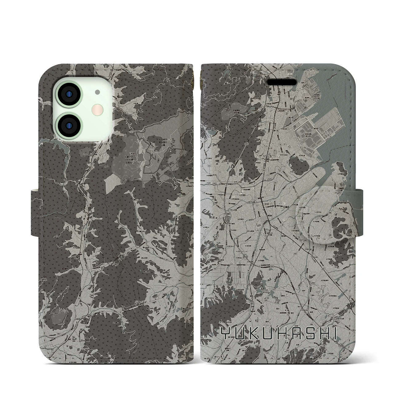 【行橋(福岡県)】地図柄iPhoneケース(手帳タイプ)