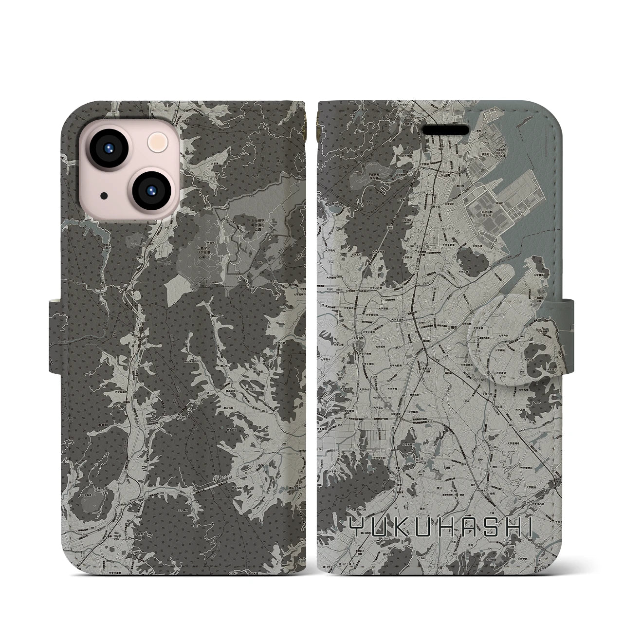 【行橋(福岡県)】地図柄iPhoneケース(手帳タイプ)