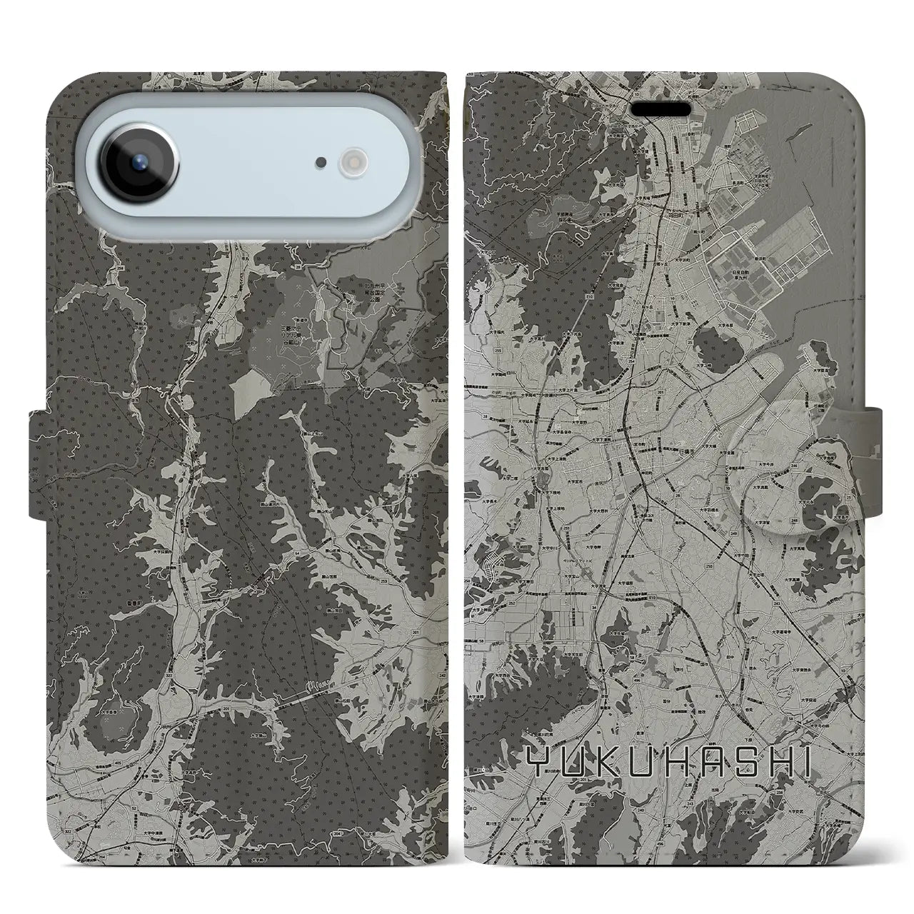 【行橋(福岡県)】地図柄iPhoneケース(手帳タイプ)