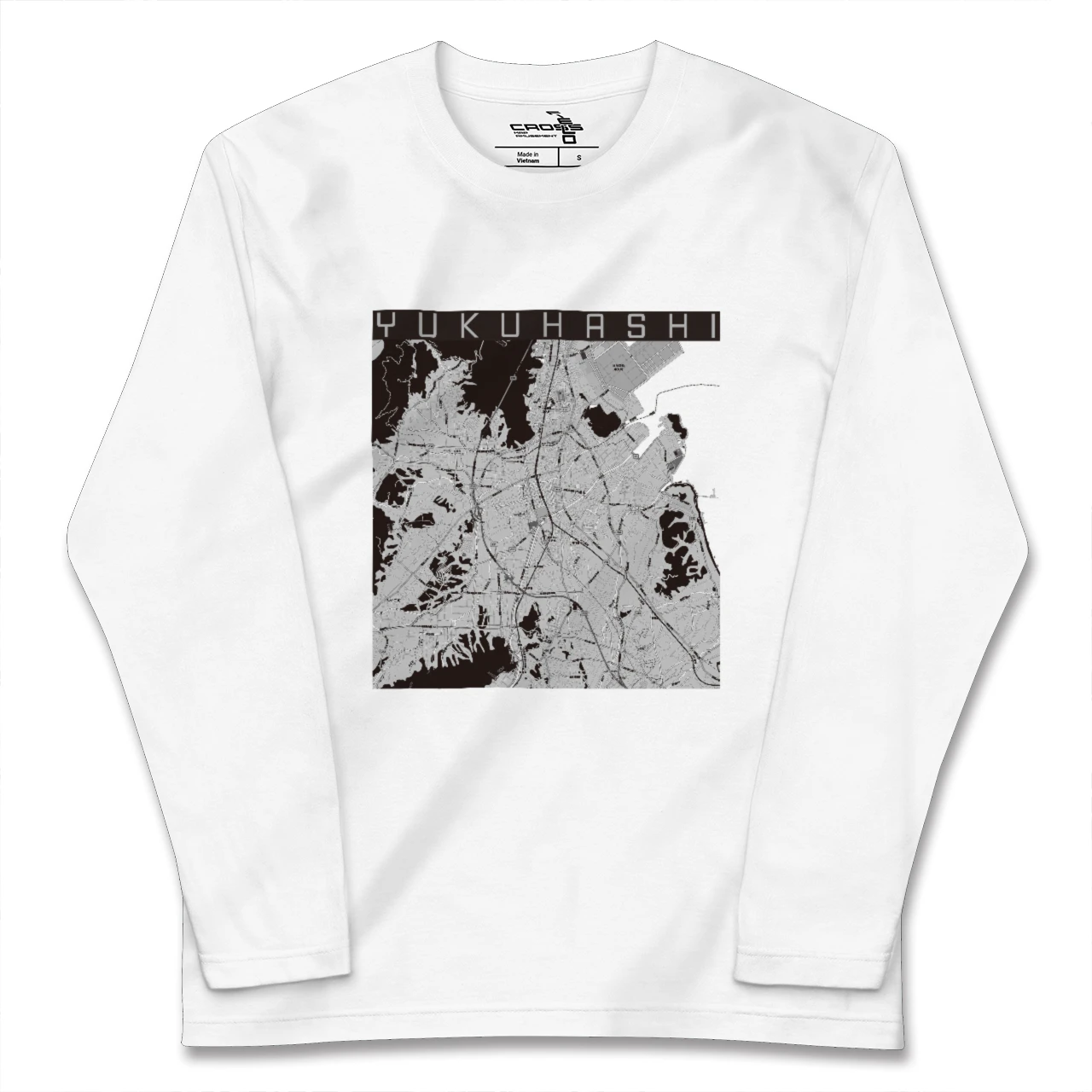 【行橋(福岡県)】地図柄ロングスリーブTシャツ