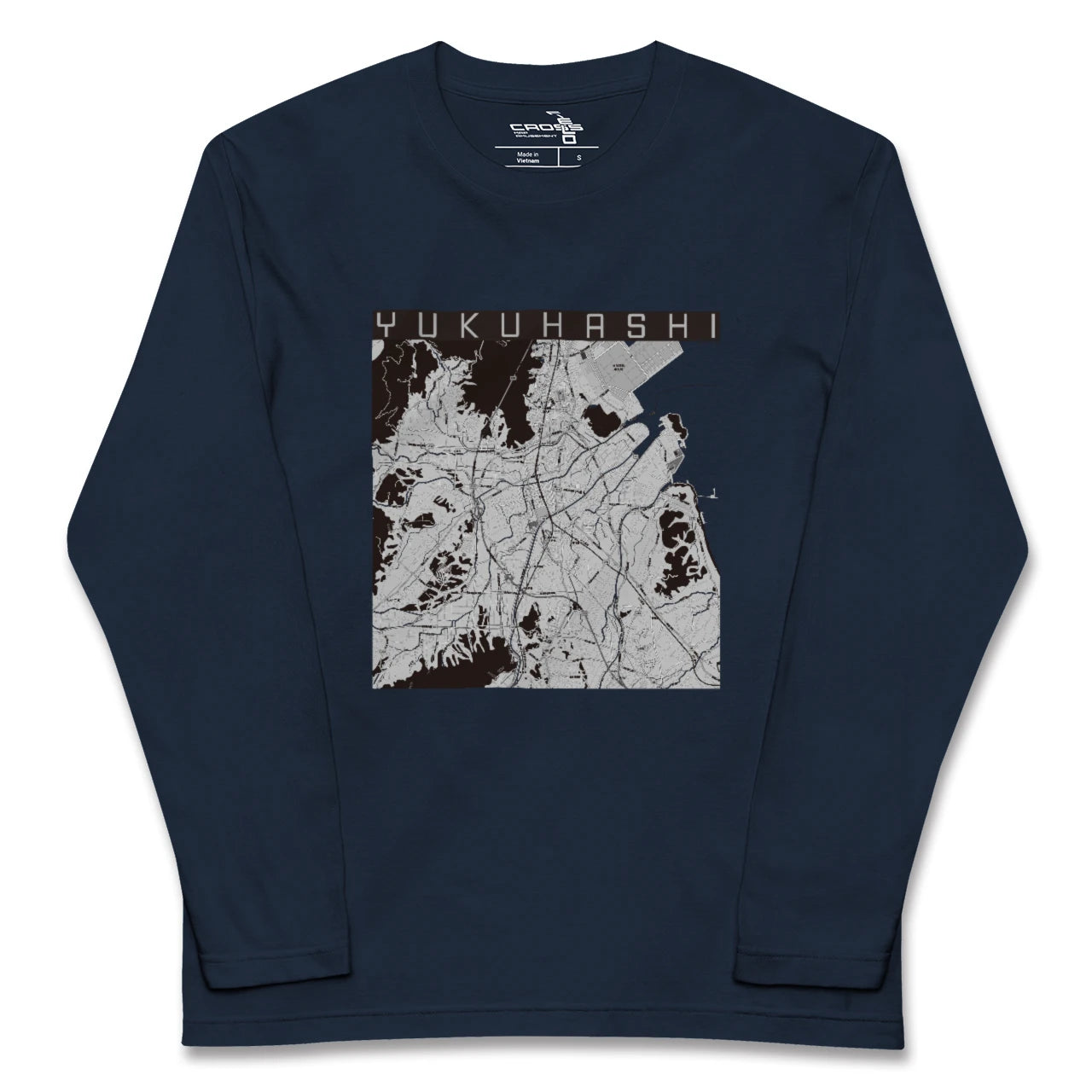 【行橋(福岡県)】地図柄ロングスリーブTシャツ