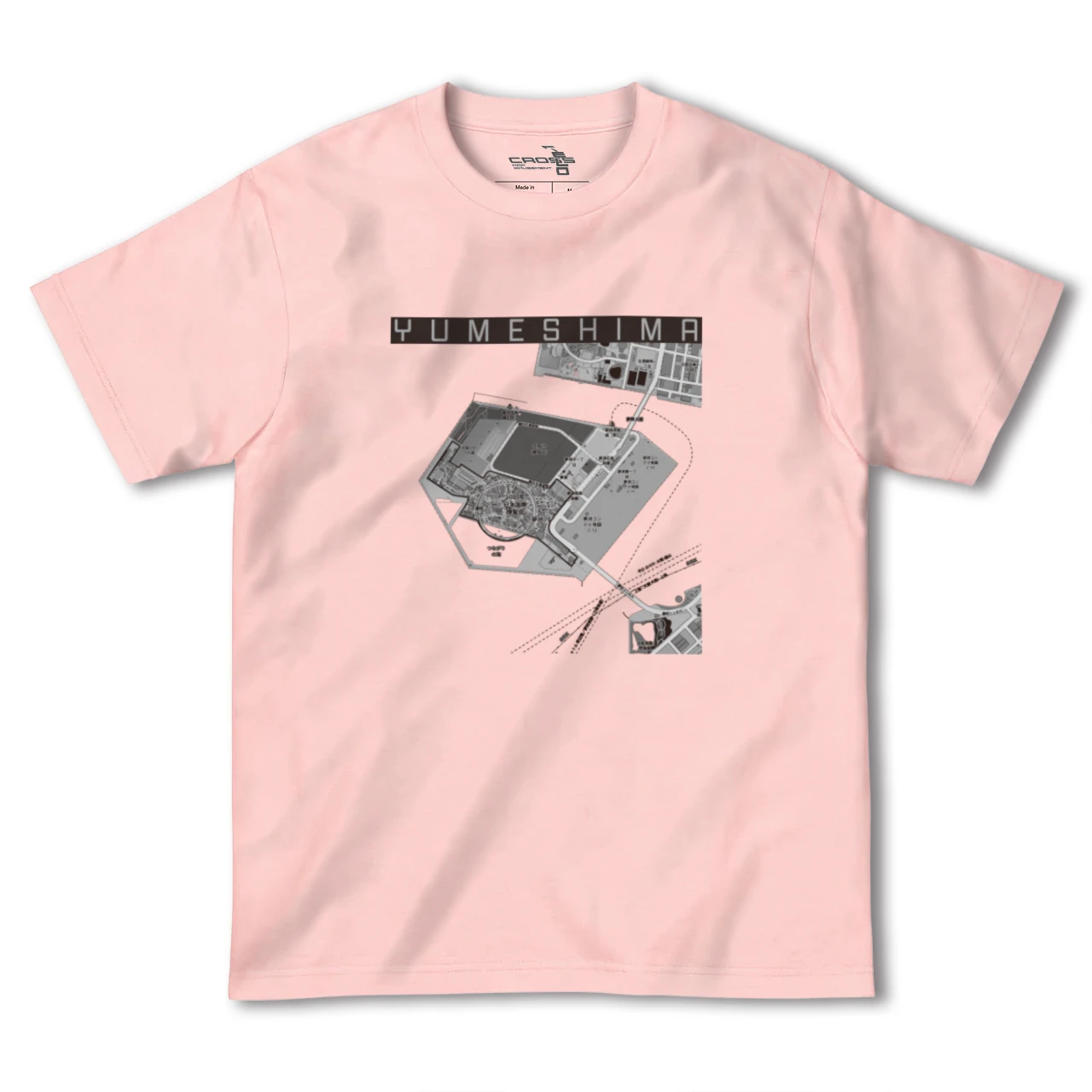 【夢洲(大阪府)】地図柄ヘビーウェイトTシャツ