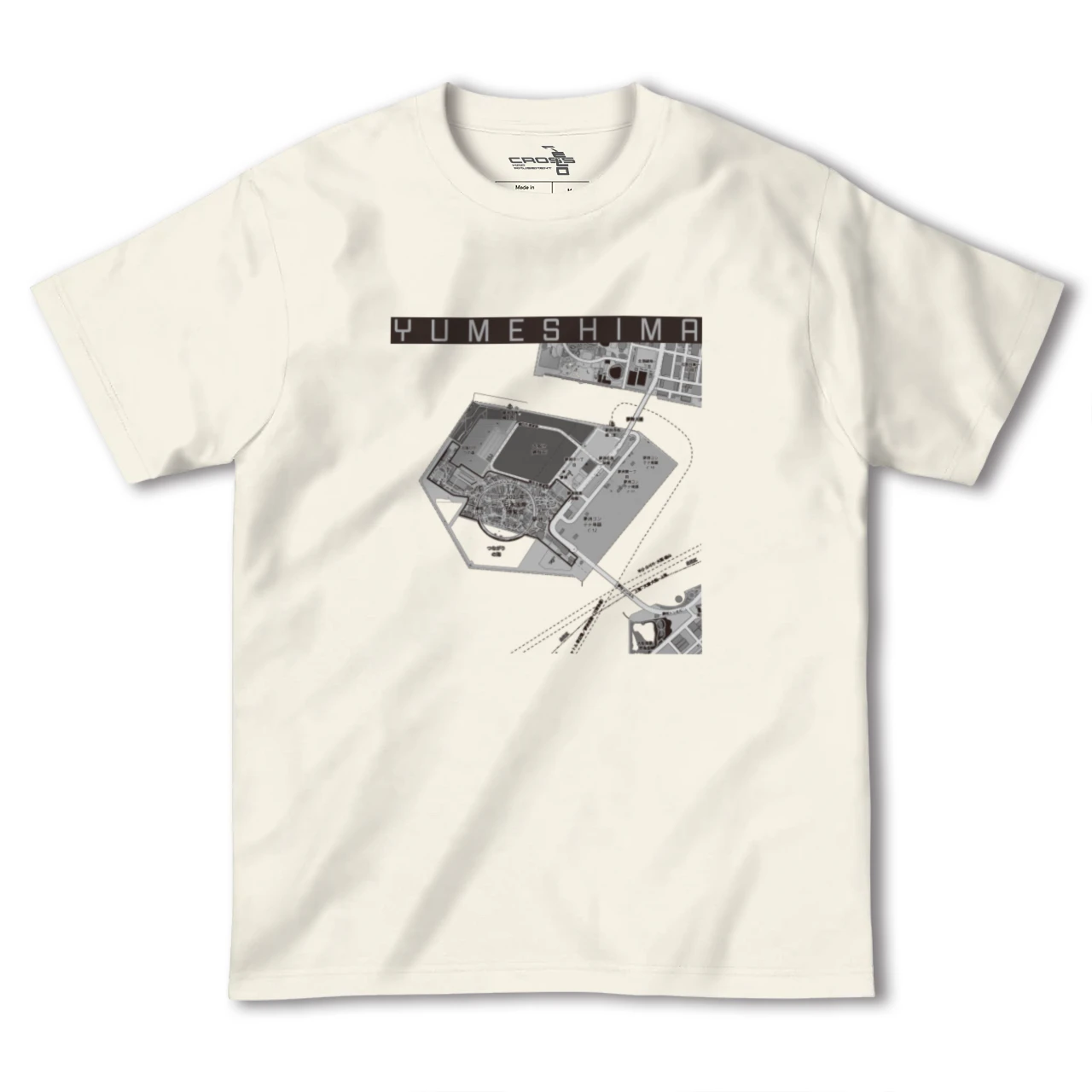 【夢洲(大阪府)】地図柄ヘビーウェイトTシャツ