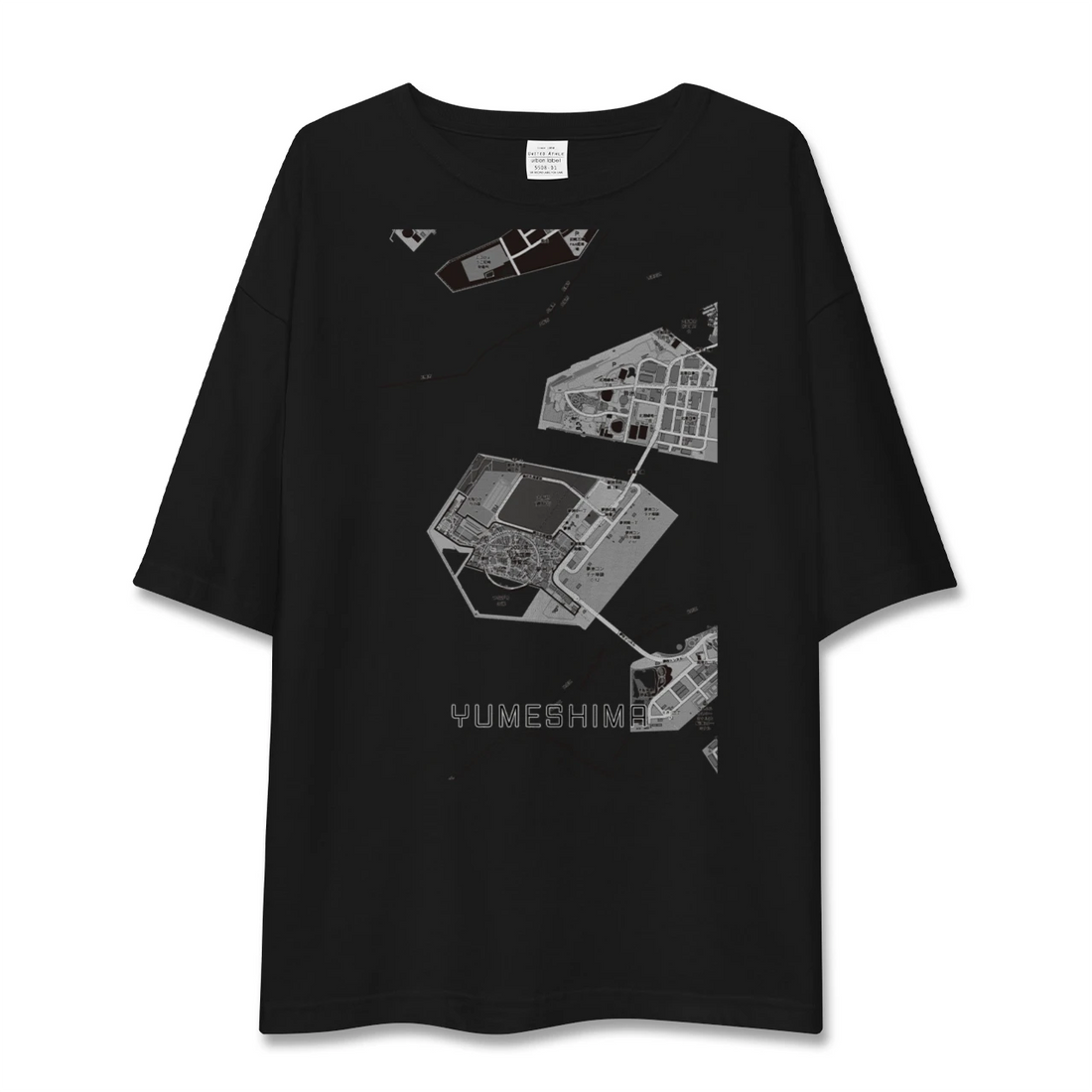 【夢洲(大阪府)】地図柄ビッグシルエットTシャツ