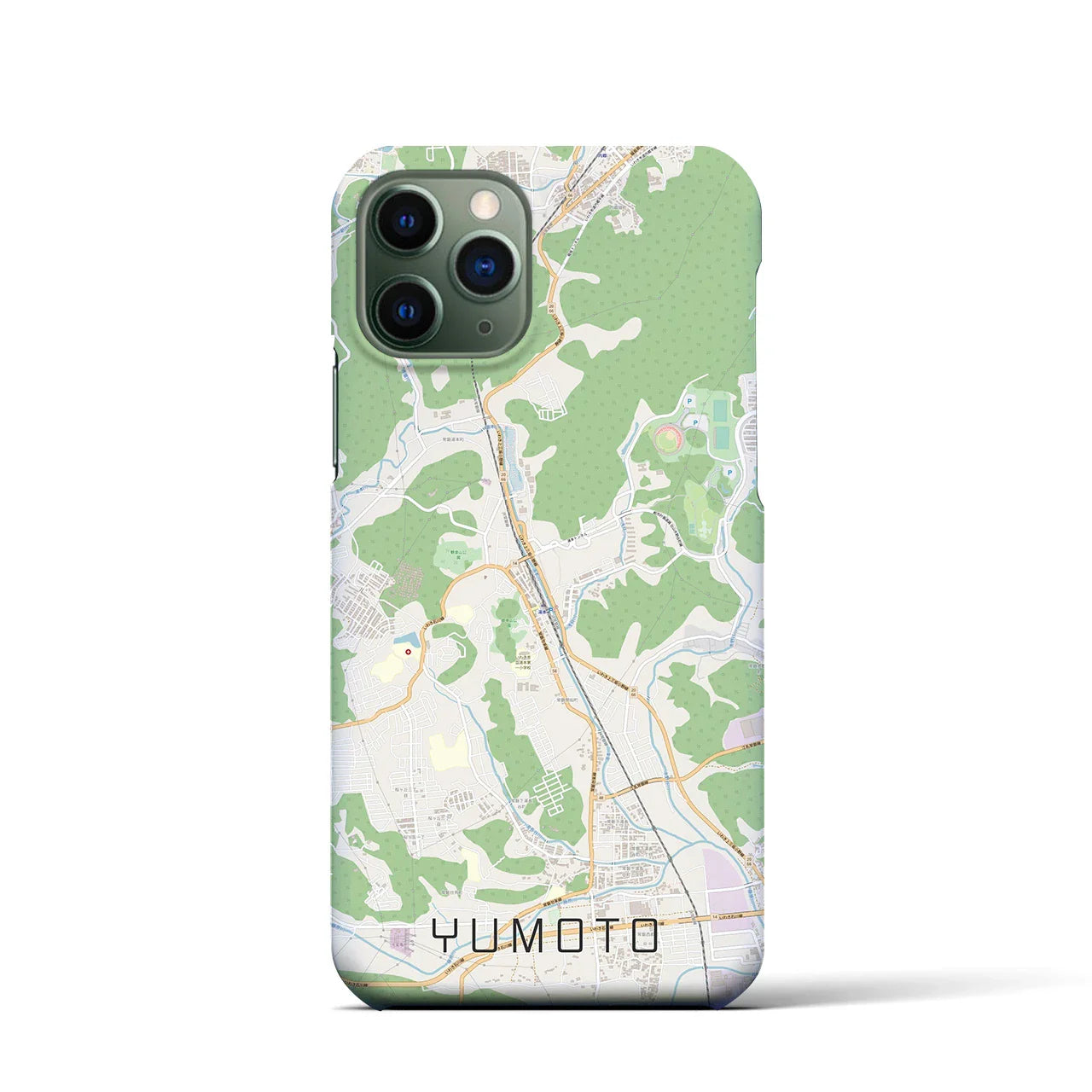 【湯本(福島県)】地図柄iPhoneケース(バックカバータイプ)