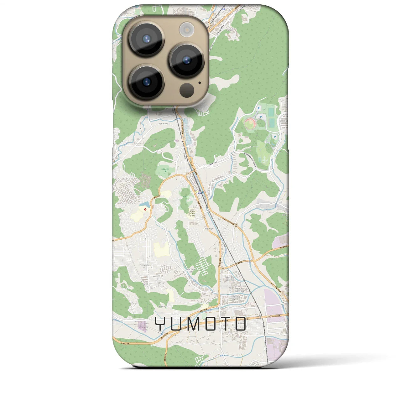 【湯本(福島県)】地図柄iPhoneケース(バックカバータイプ)