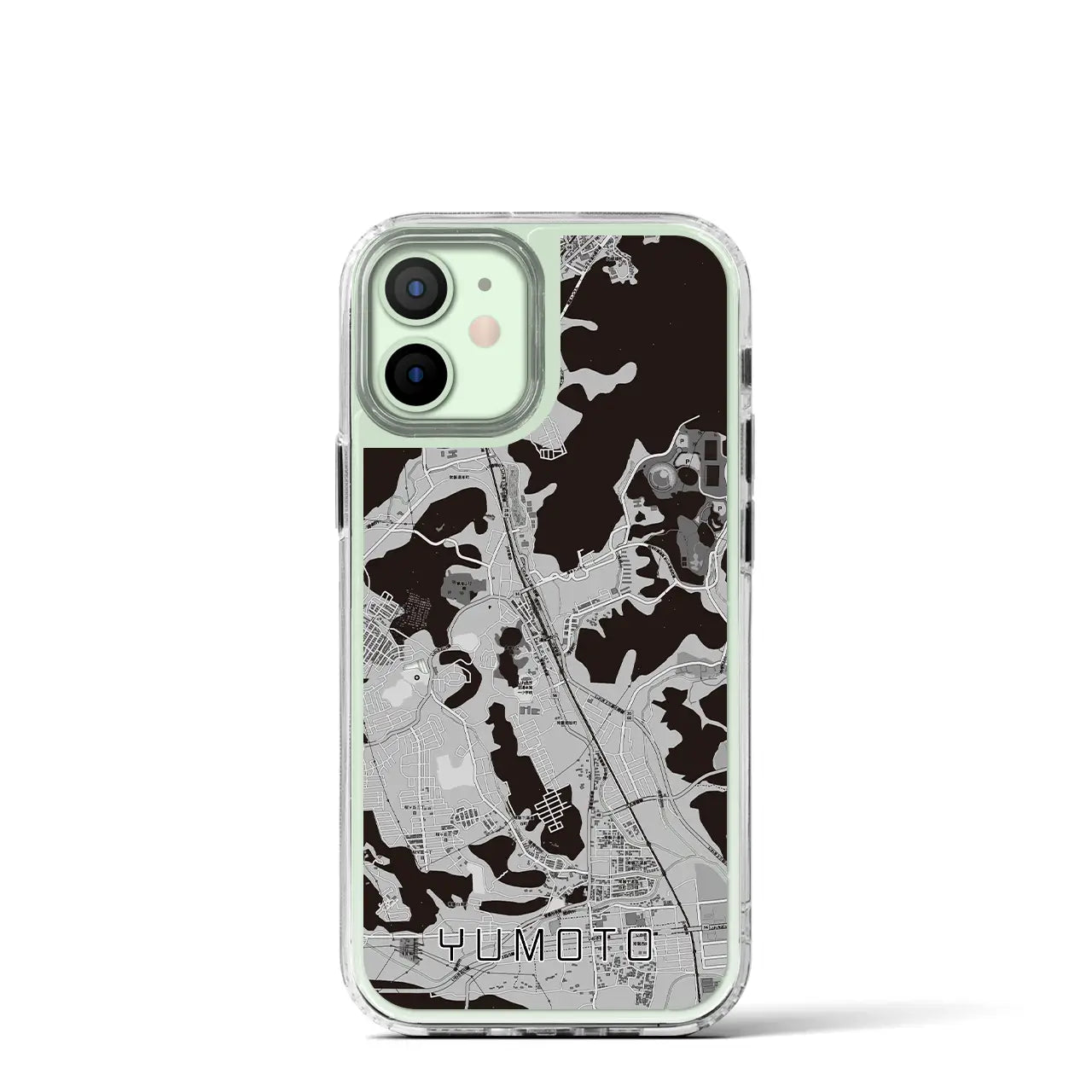 【湯本(福島県)】地図柄iPhoneケース(MagSafeタイプ)
