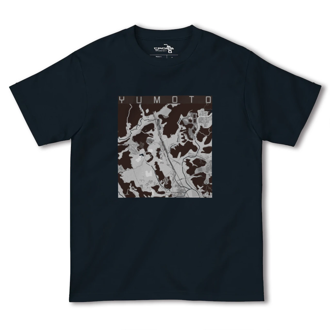 【湯本(福島県)】地図柄ヘビーウェイトTシャツ