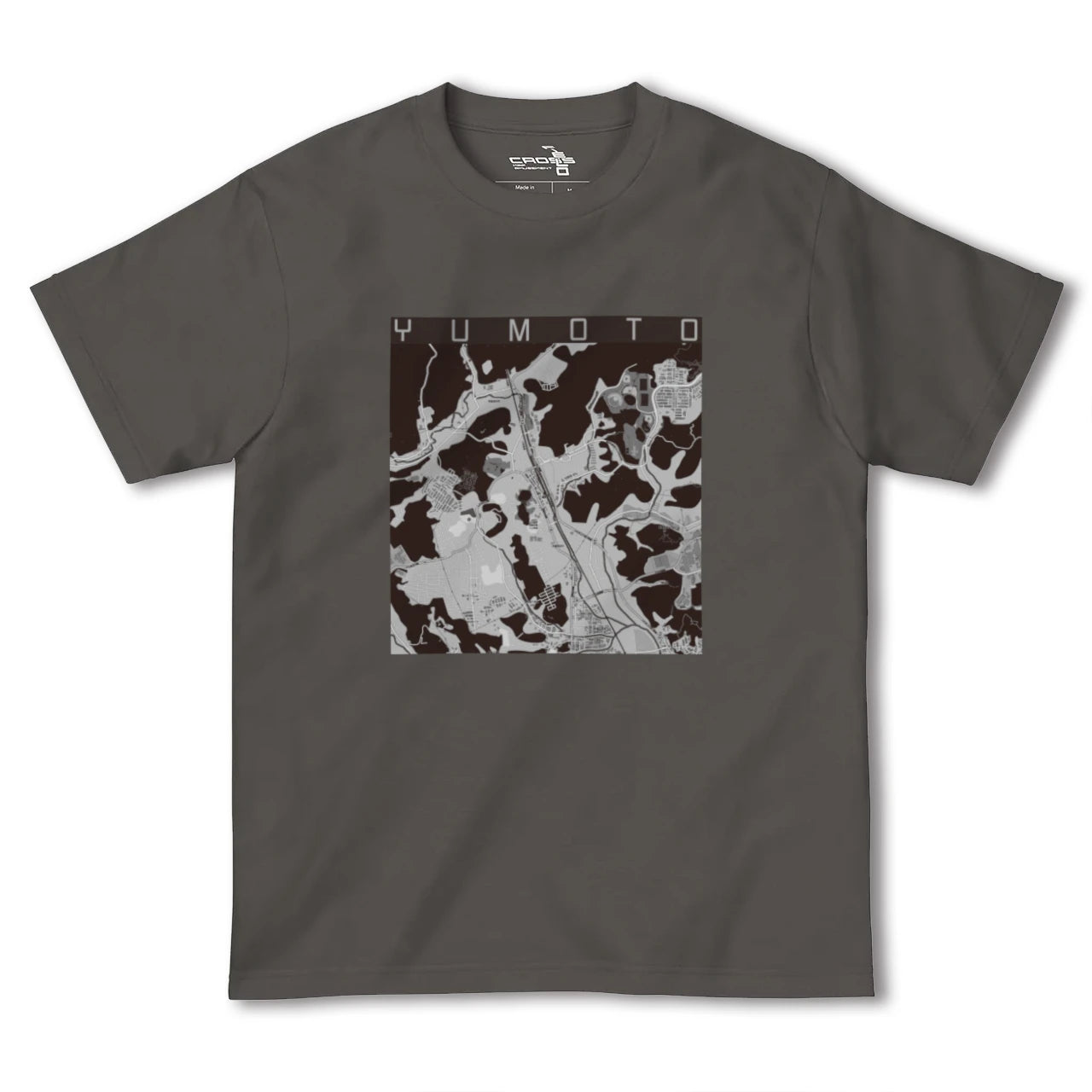 【湯本(福島県)】地図柄ヘビーウェイトTシャツ