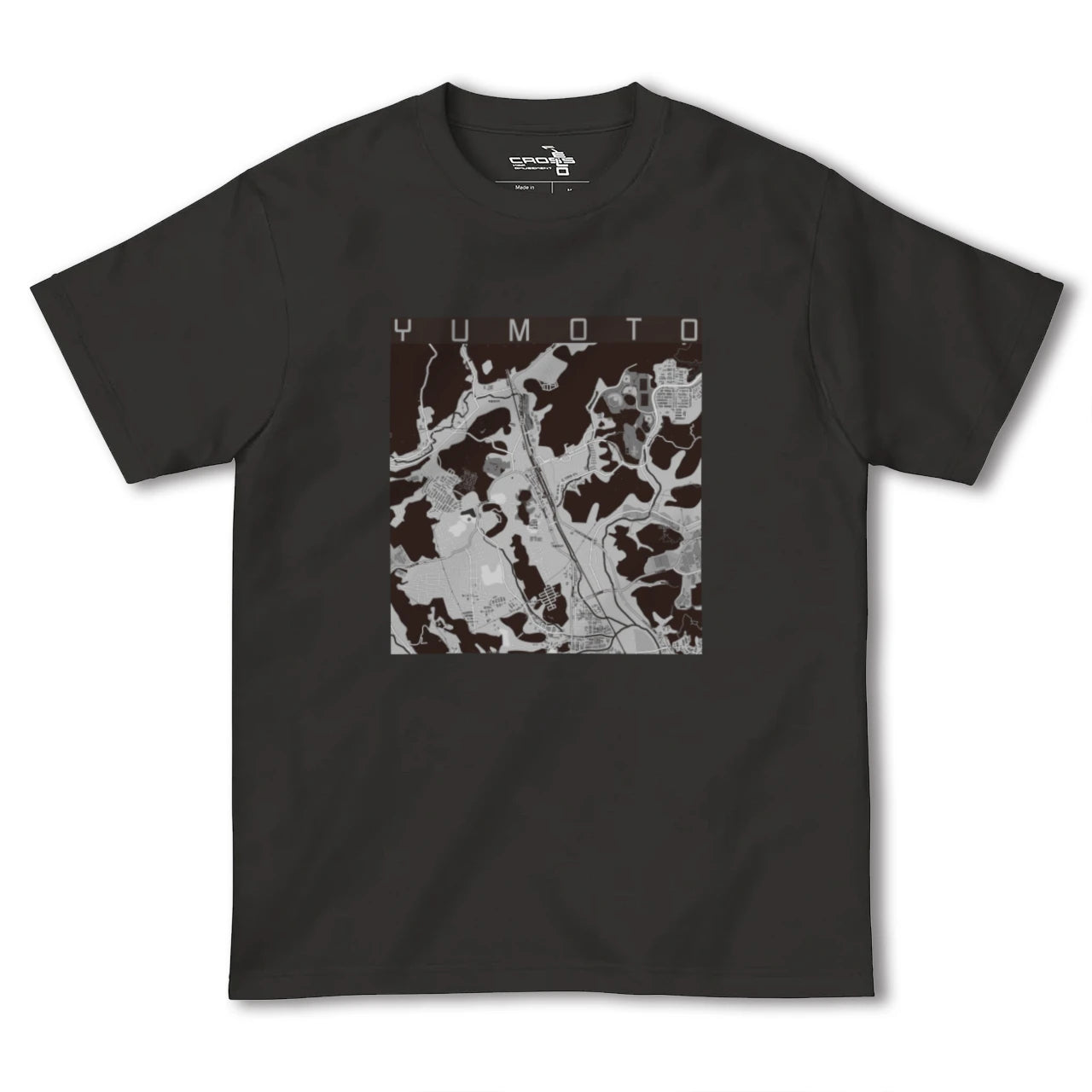 【湯本(福島県)】地図柄ヘビーウェイトTシャツ