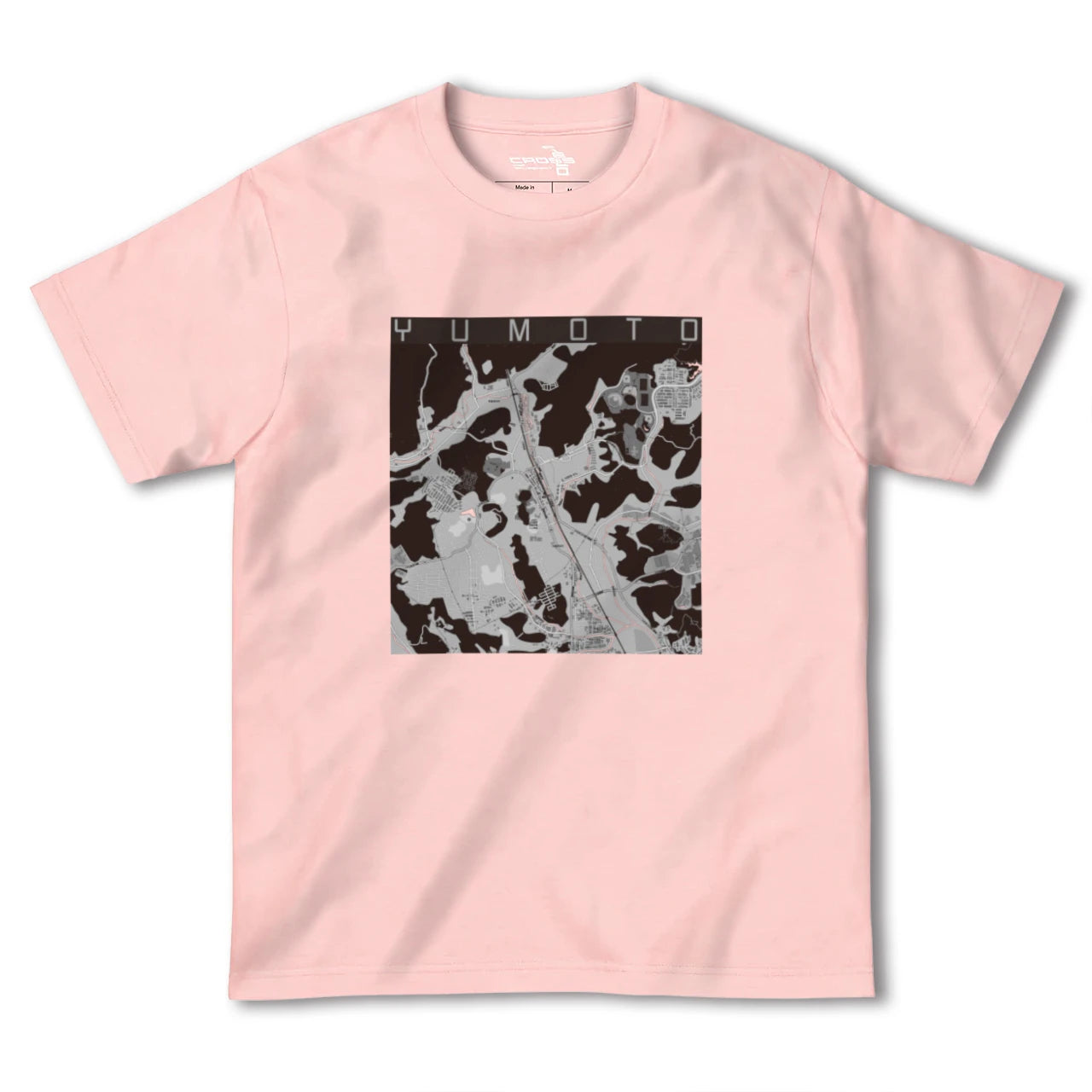 【湯本(福島県)】地図柄ヘビーウェイトTシャツ