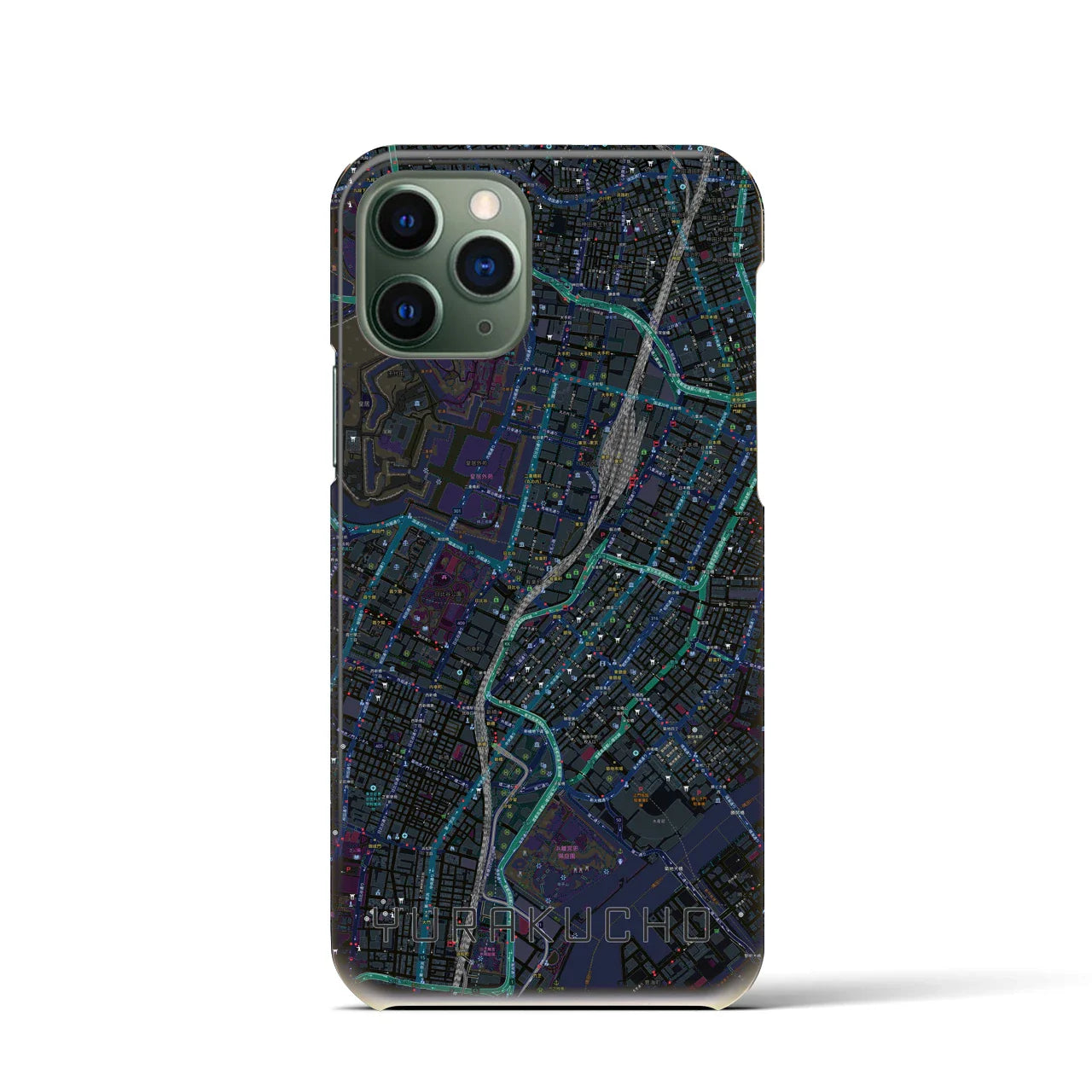 【有楽町(東京都)】地図柄iPhoneケース(バックカバータイプ)