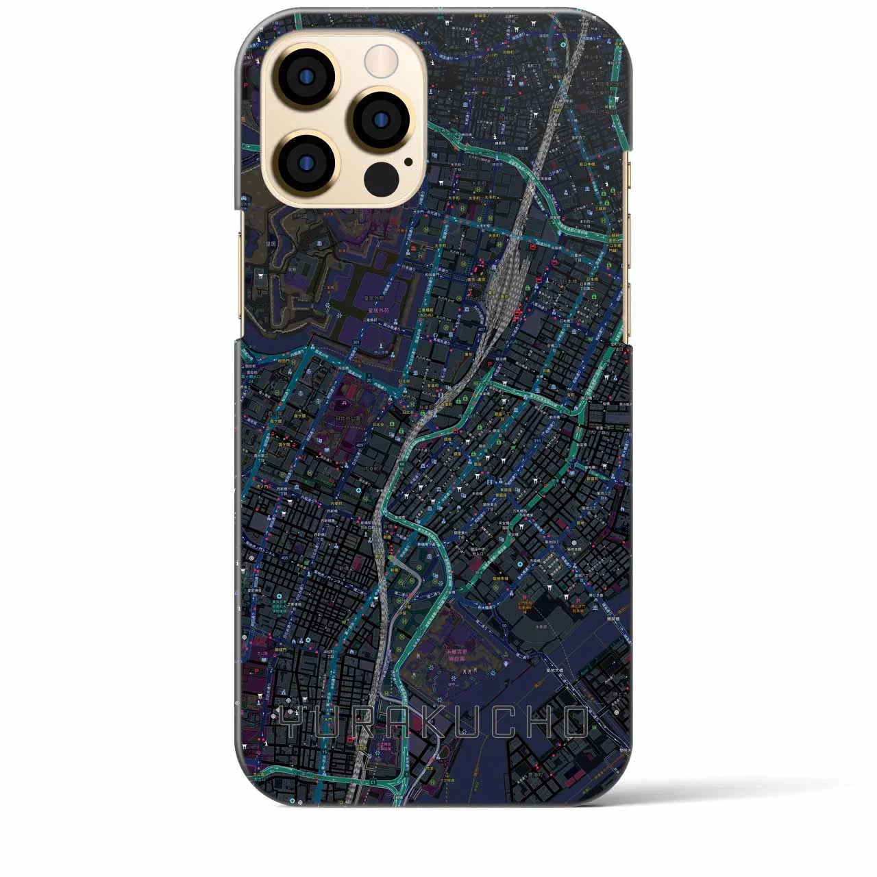 【有楽町(東京都)】地図柄iPhoneケース(バックカバータイプ)