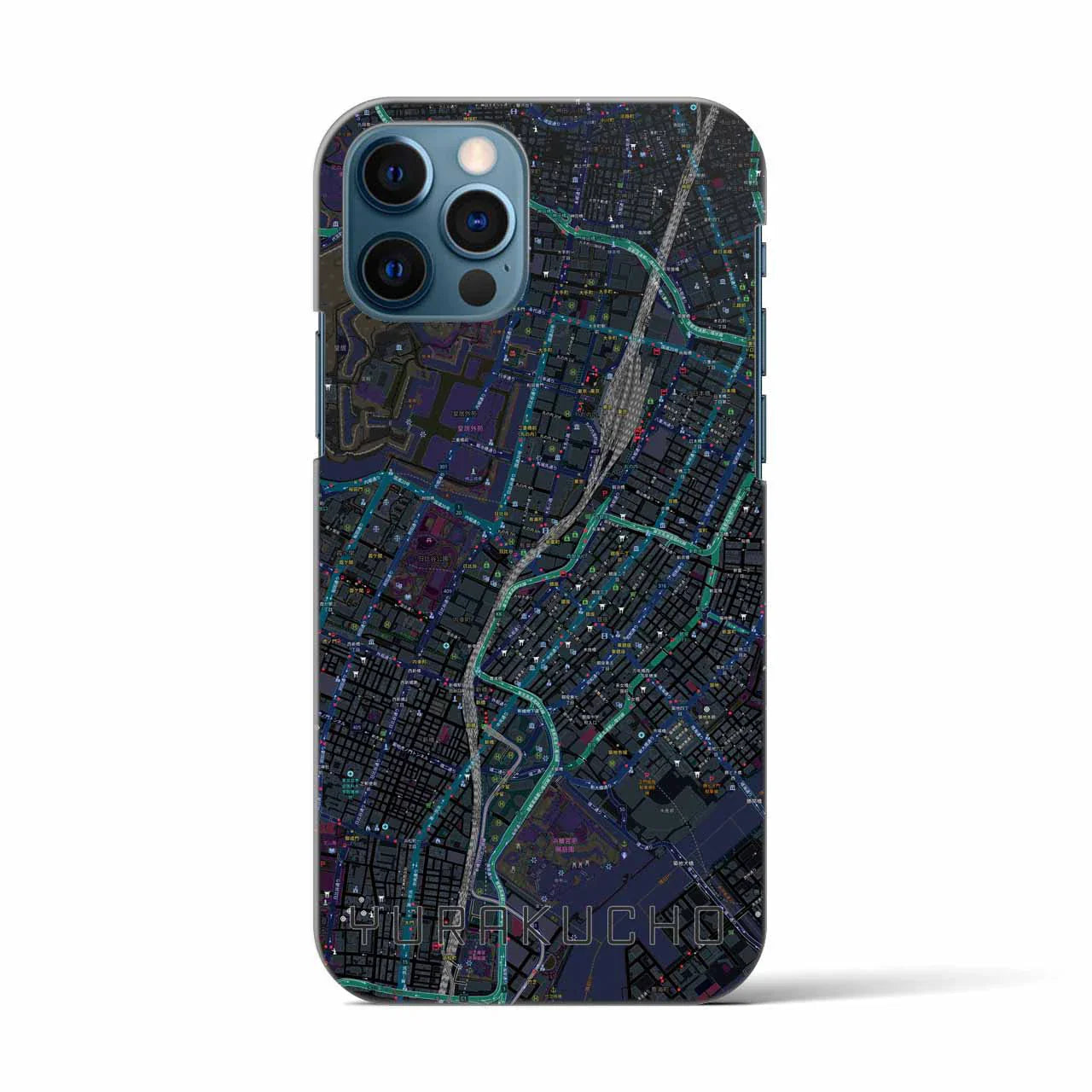 【有楽町(東京都)】地図柄iPhoneケース(バックカバータイプ)