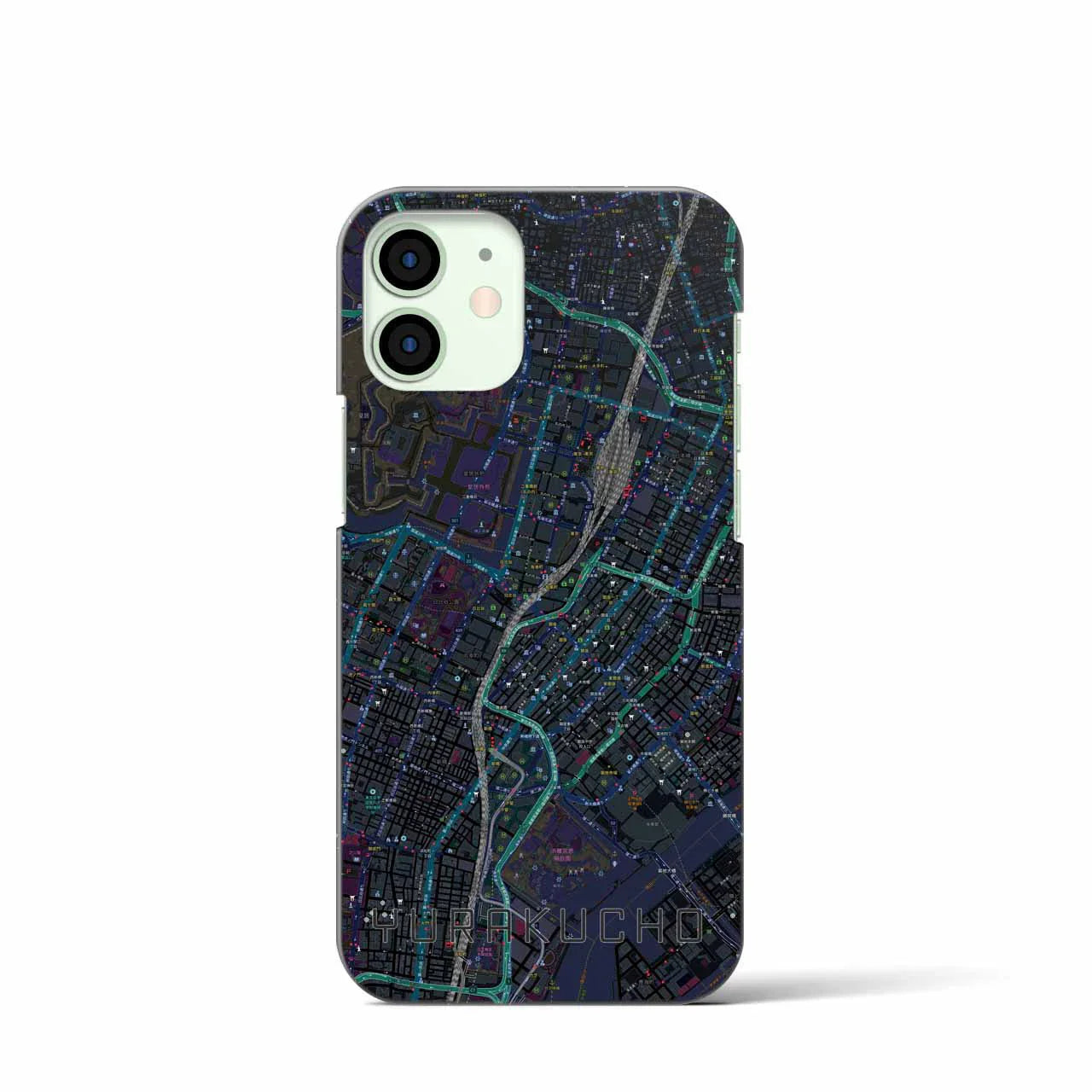 【有楽町(東京都)】地図柄iPhoneケース(バックカバータイプ)