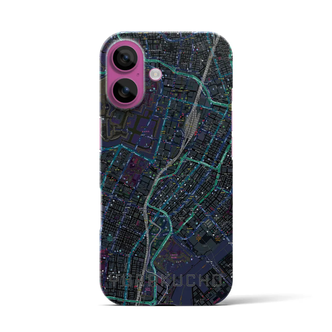 【有楽町(東京都)】地図柄iPhoneケース(バックカバータイプ)