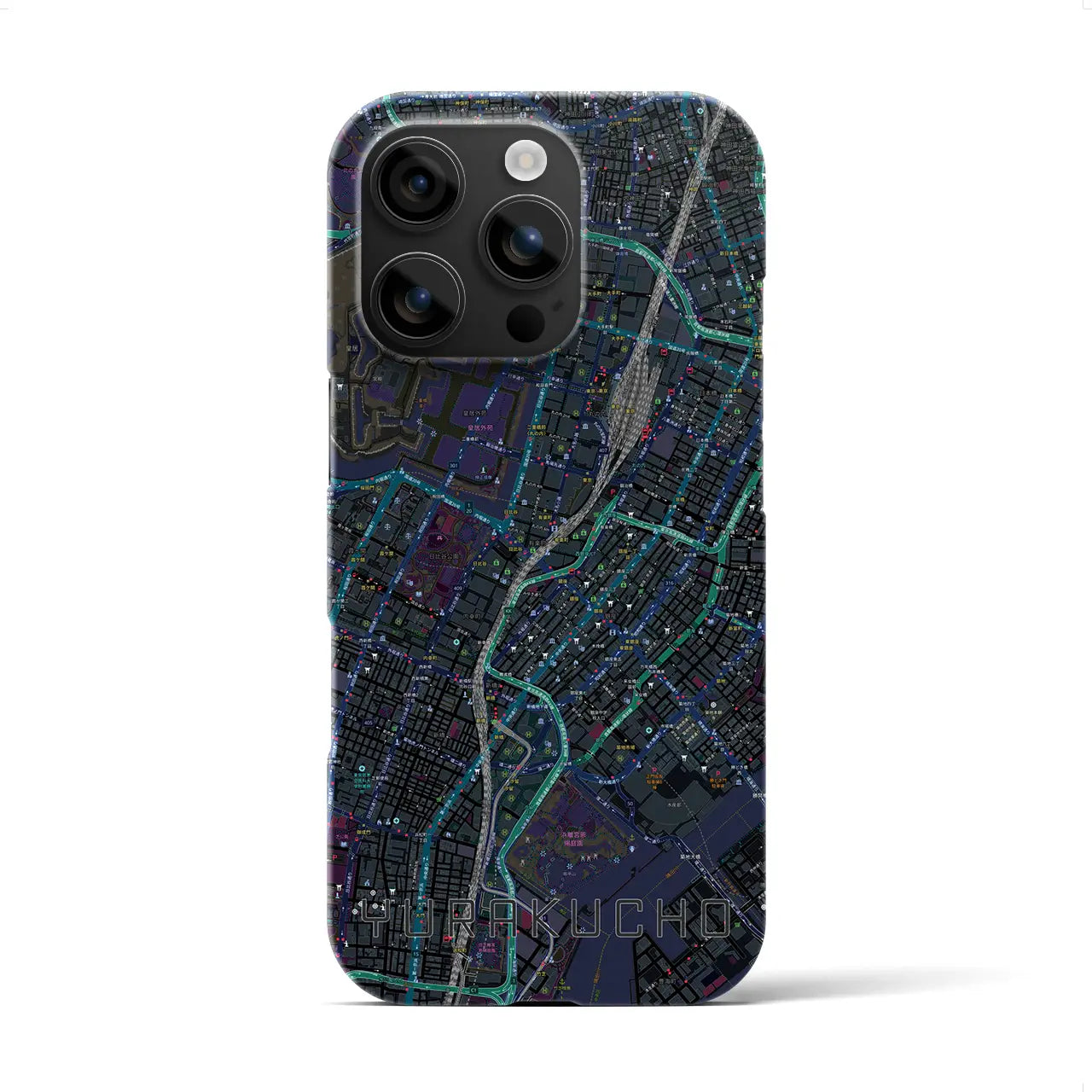 【有楽町(東京都)】地図柄iPhoneケース(バックカバータイプ)
