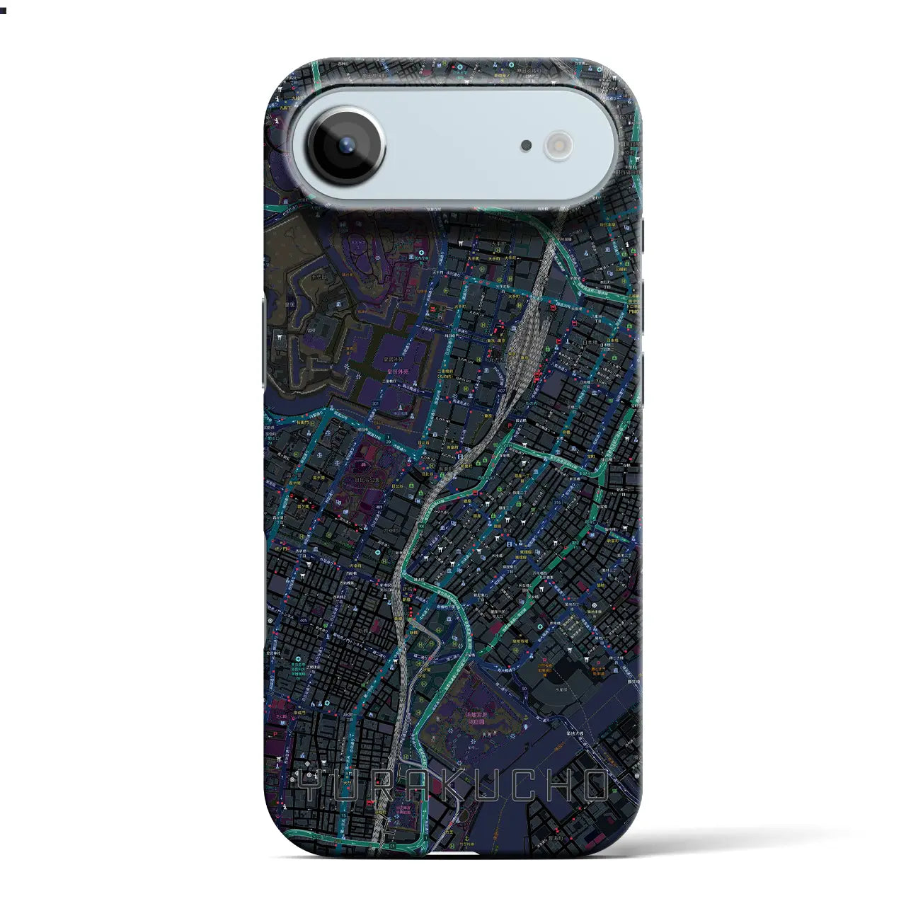 【有楽町(東京都)】地図柄iPhoneケース(バックカバータイプ)