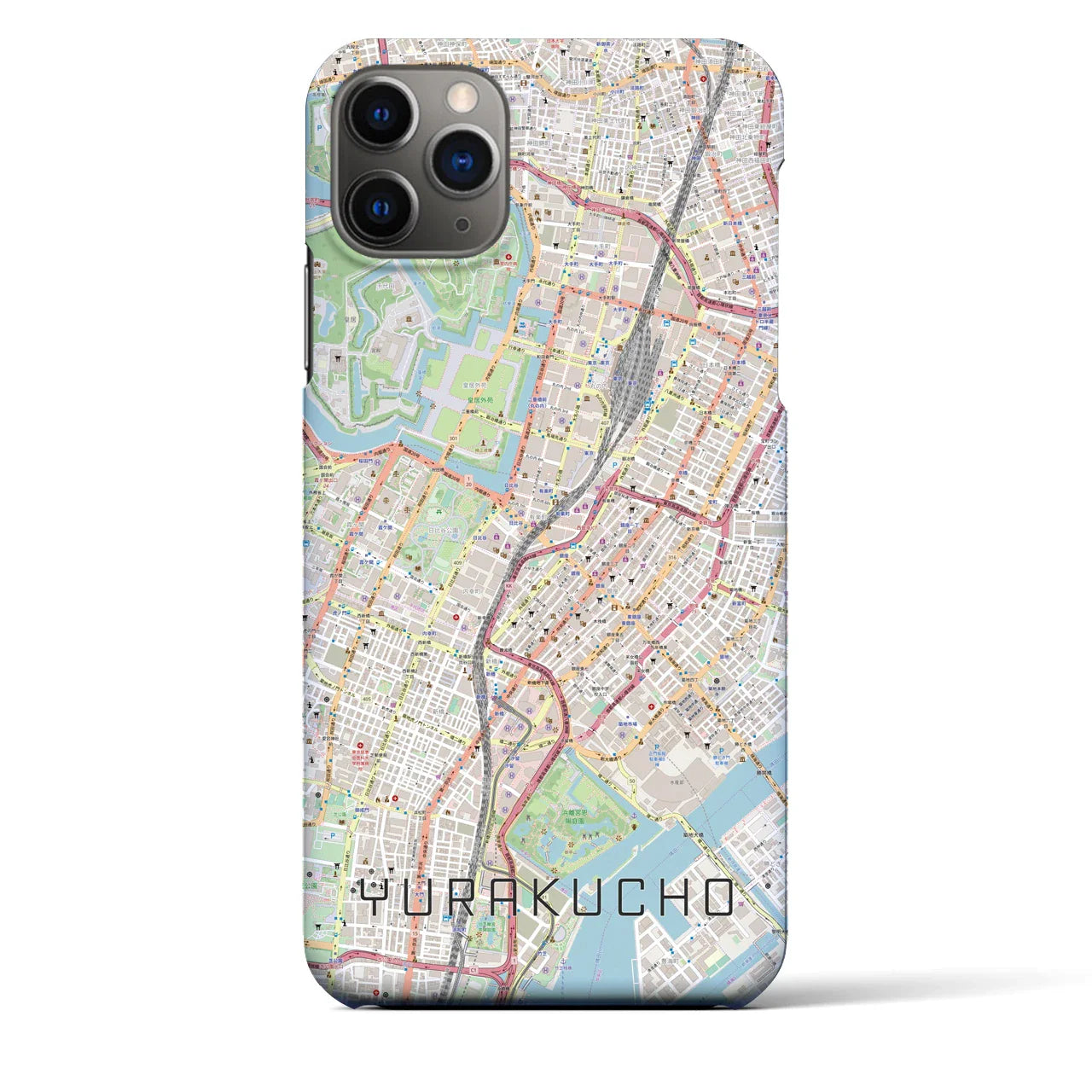 【有楽町(東京都)】地図柄iPhoneケース(バックカバータイプ)