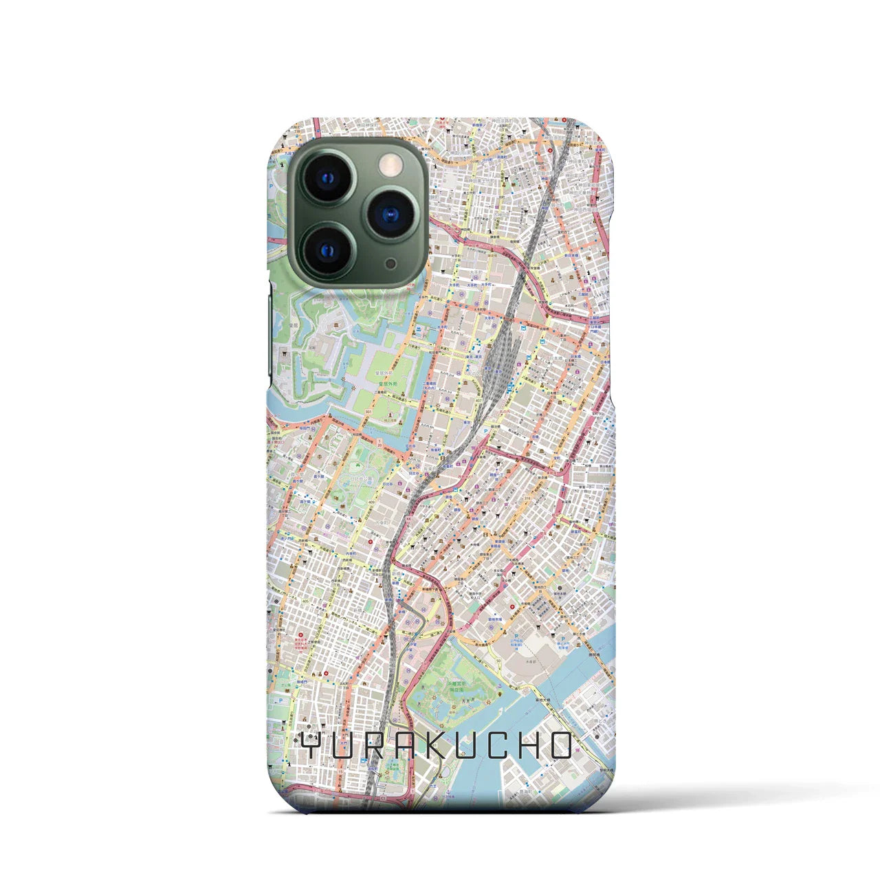 【有楽町(東京都)】地図柄iPhoneケース(バックカバータイプ)