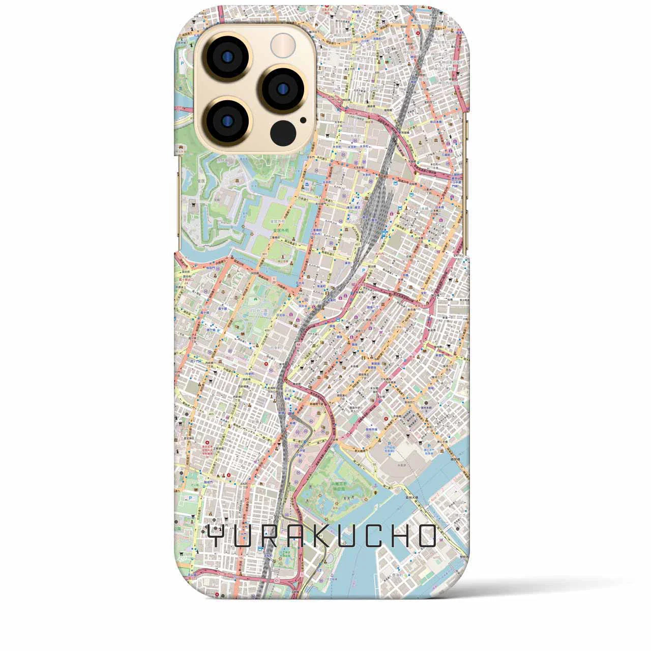 【有楽町(東京都)】地図柄iPhoneケース(バックカバータイプ)