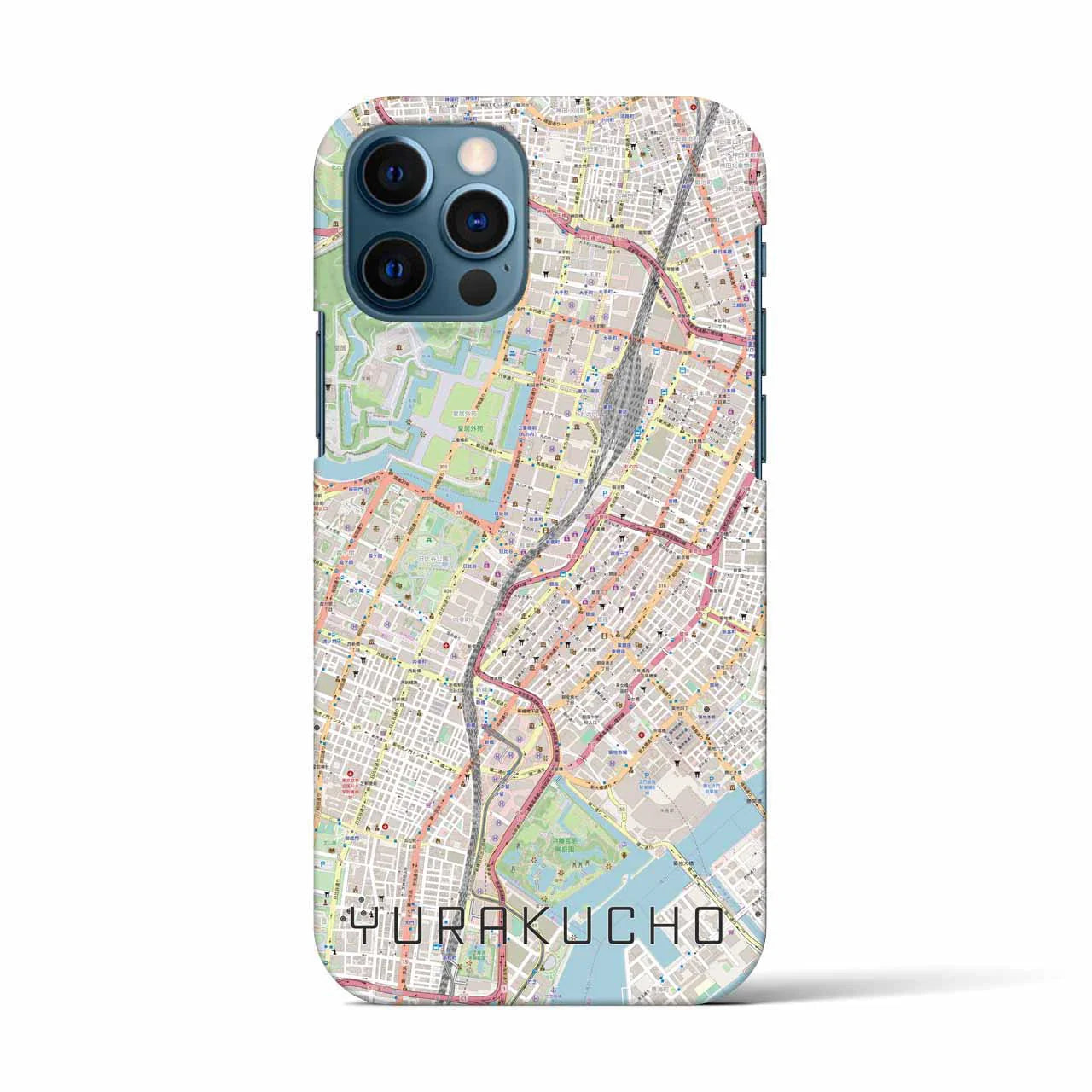 【有楽町(東京都)】地図柄iPhoneケース(バックカバータイプ)