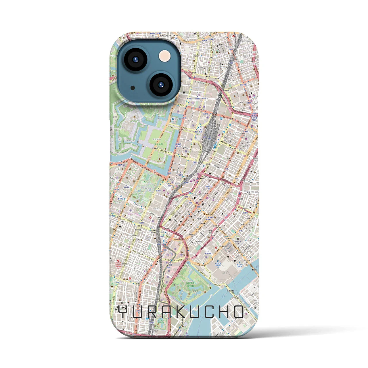 【有楽町(東京都)】地図柄iPhoneケース(バックカバータイプ)