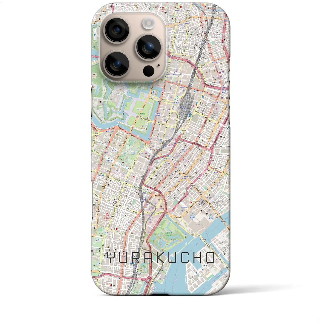 【有楽町(東京都)】地図柄iPhoneケース(バックカバータイプ)