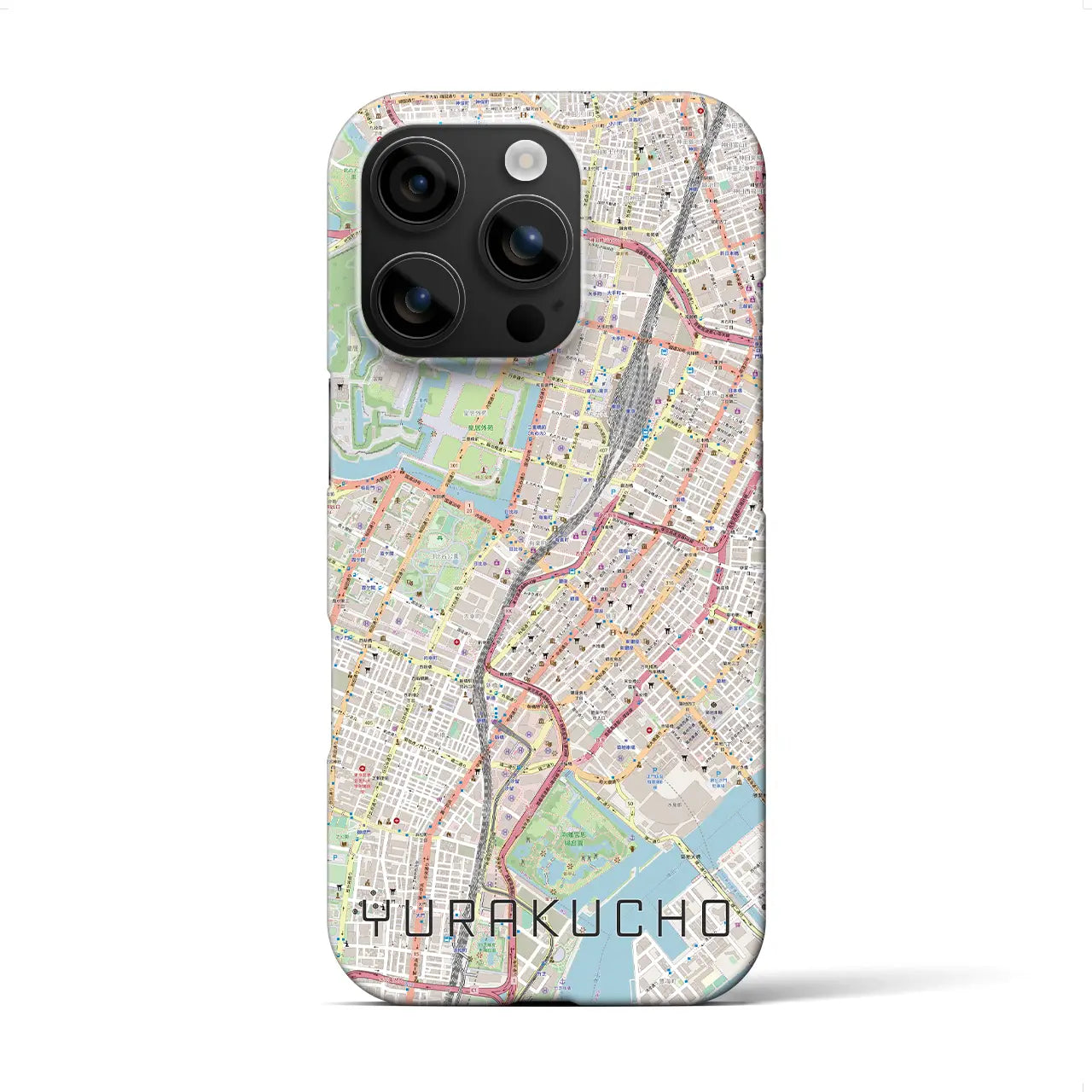 【有楽町(東京都)】地図柄iPhoneケース(バックカバータイプ)